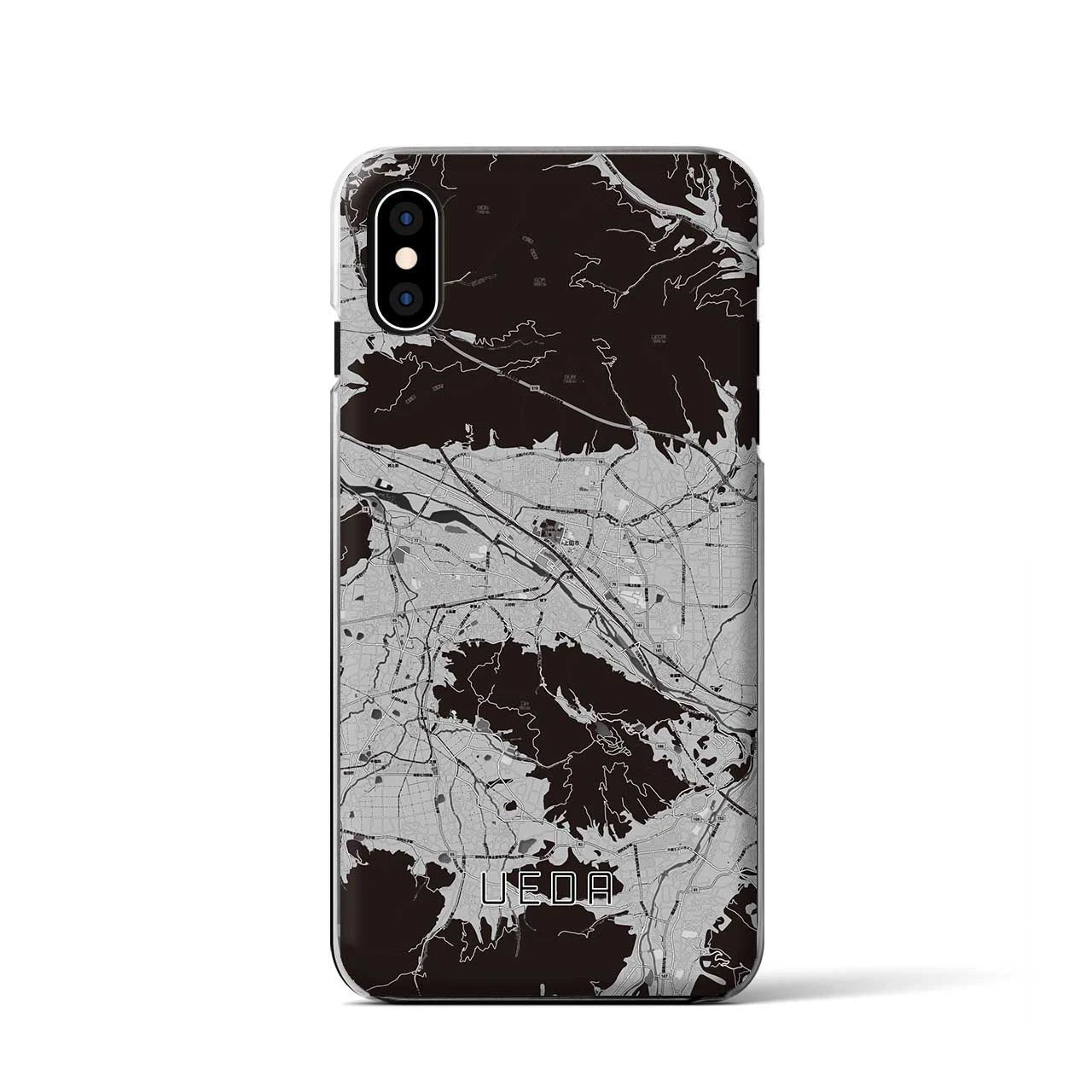 【上田(長野県)】地図柄iPhoneケース(クリアタイプ)