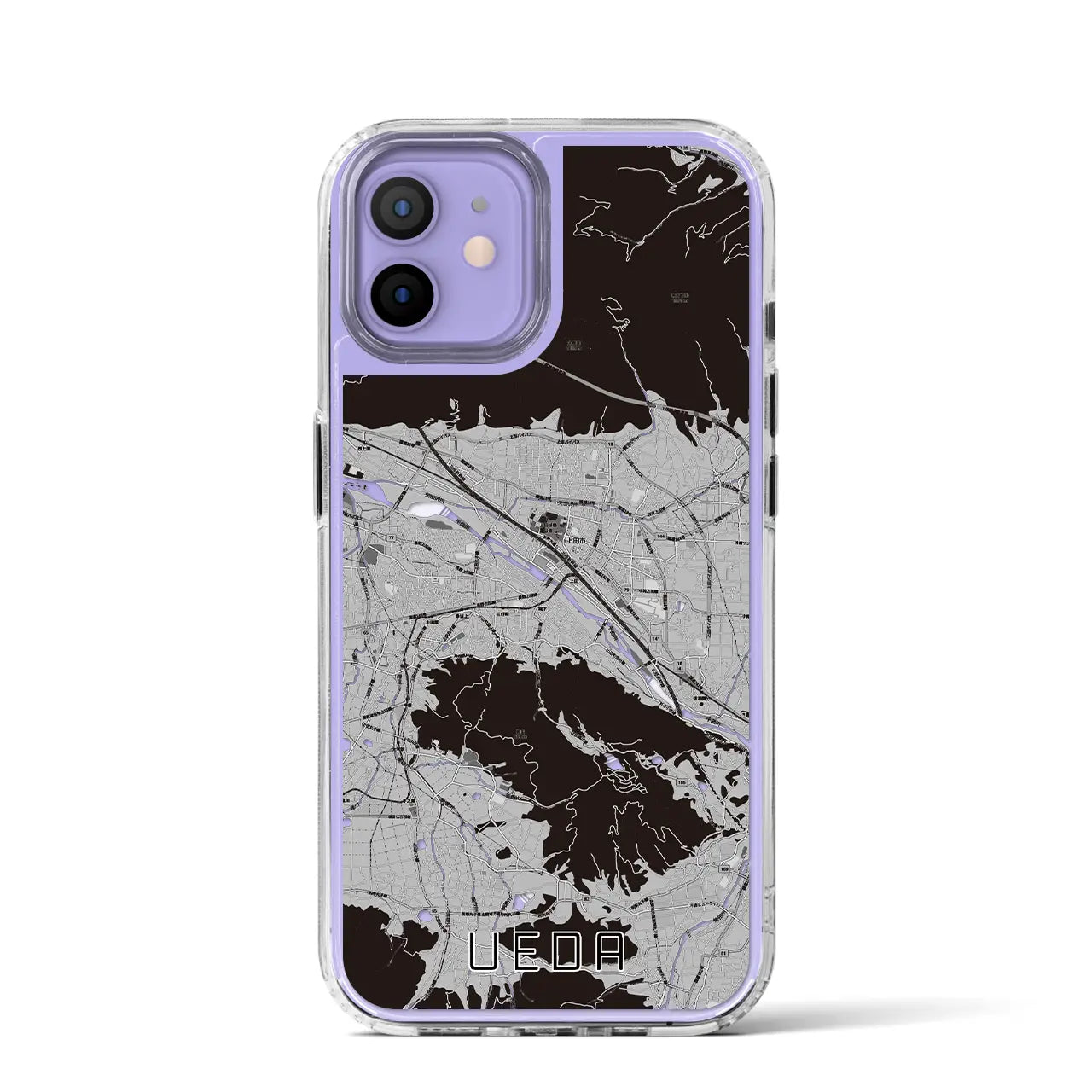 【上田(長野県)】地図柄iPhoneケース(MagSafeタイプ)