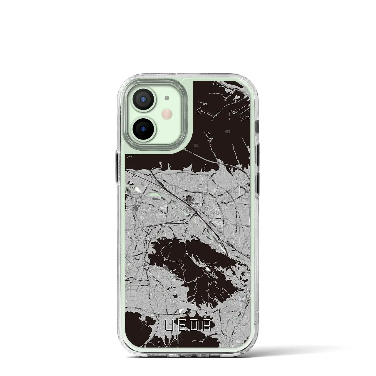【上田(長野県)】地図柄iPhoneケース(MagSafeタイプ)