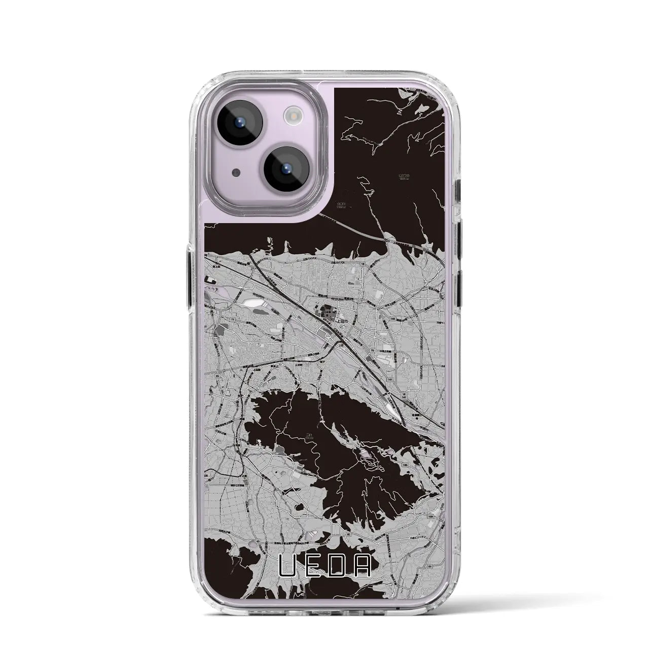 【上田(長野県)】地図柄iPhoneケース(MagSafeタイプ)