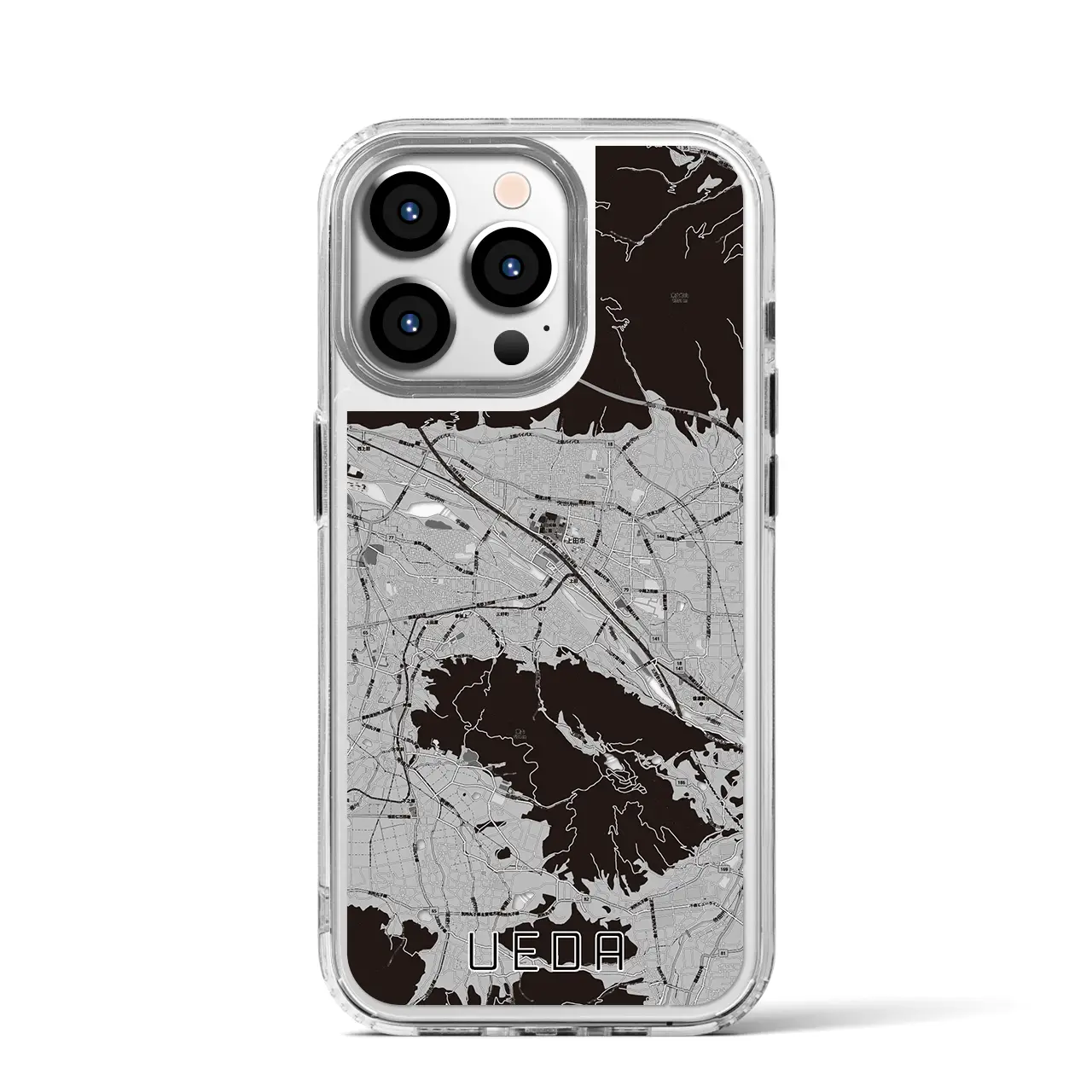 【上田(長野県)】地図柄iPhoneケース(MagSafeタイプ)