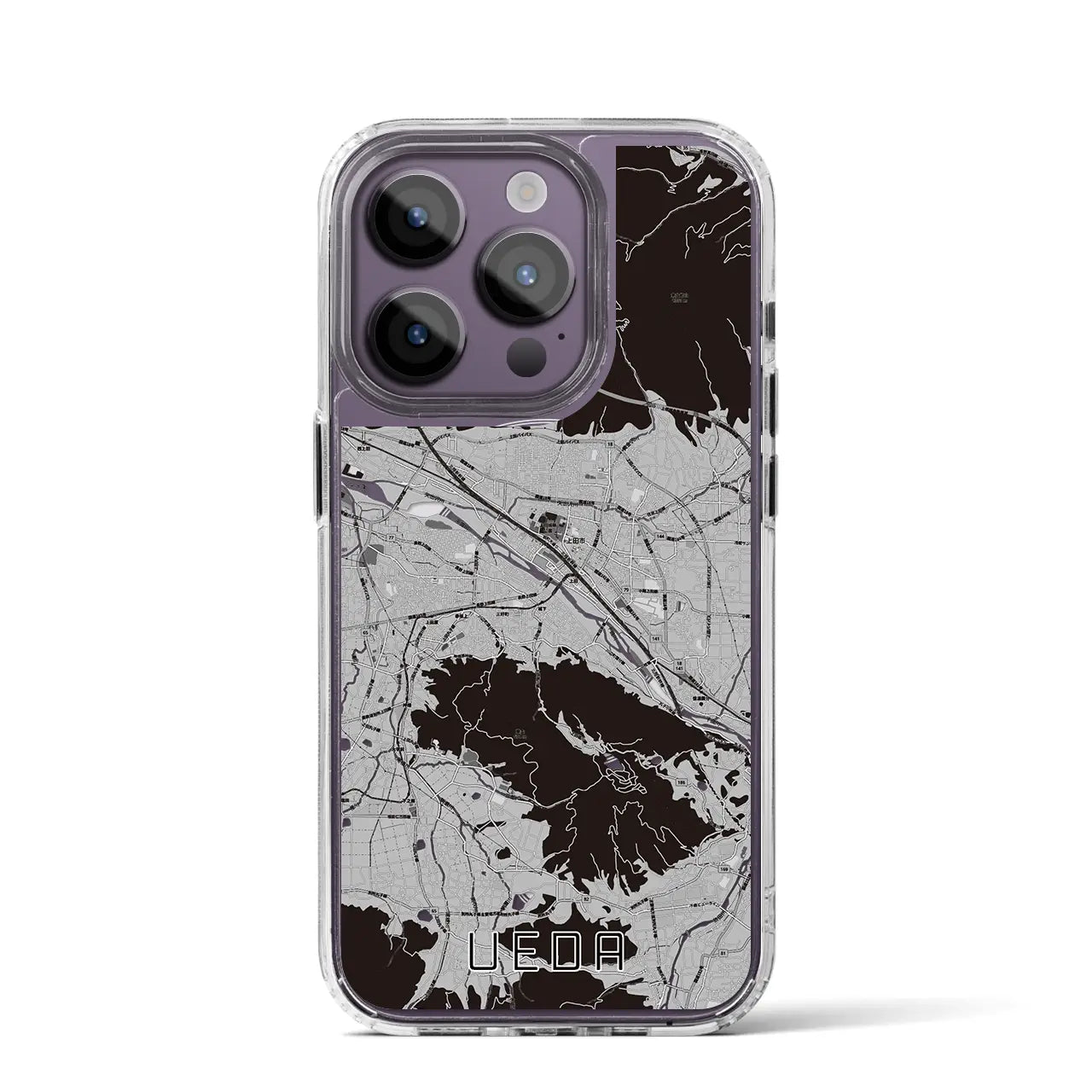 【上田(長野県)】地図柄iPhoneケース(MagSafeタイプ)