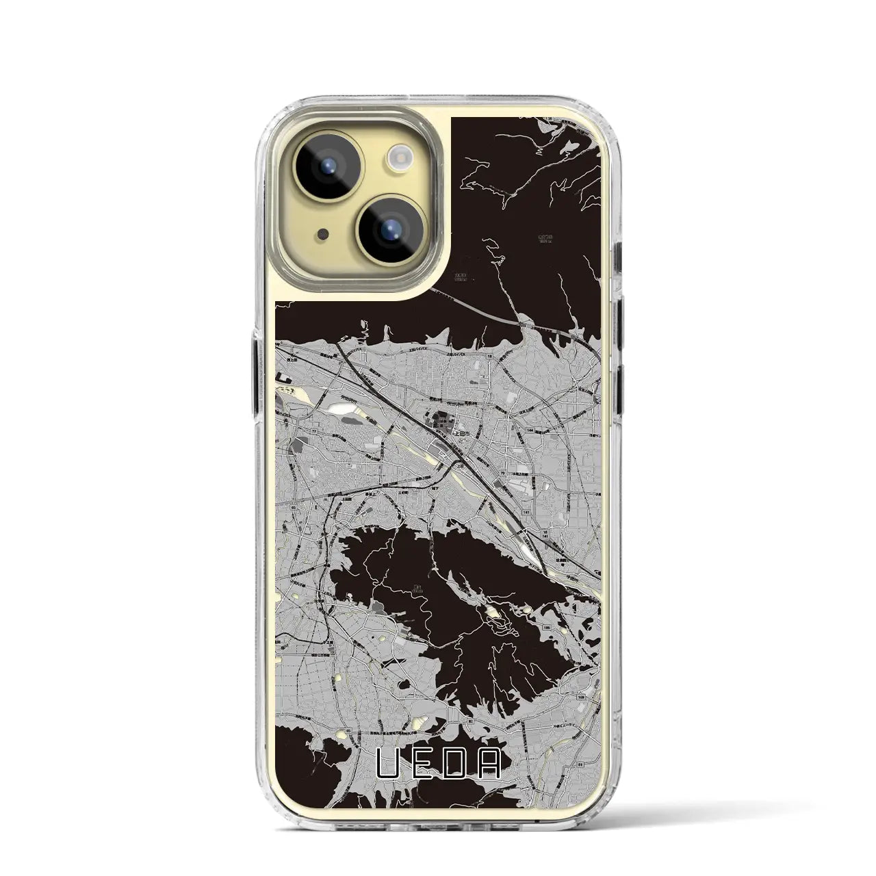 【上田(長野県)】地図柄iPhoneケース(MagSafeタイプ)