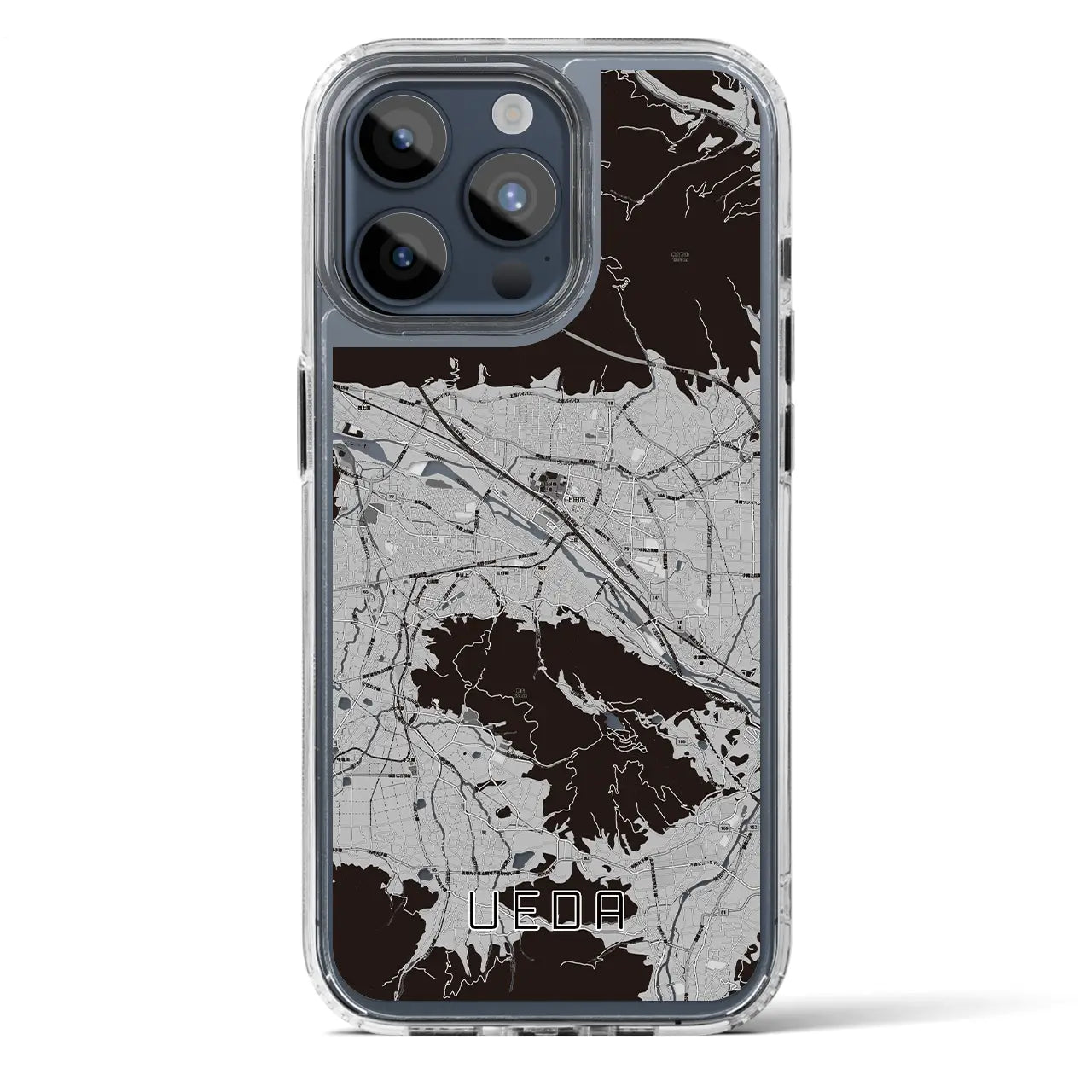 【上田(長野県)】地図柄iPhoneケース(MagSafeタイプ)