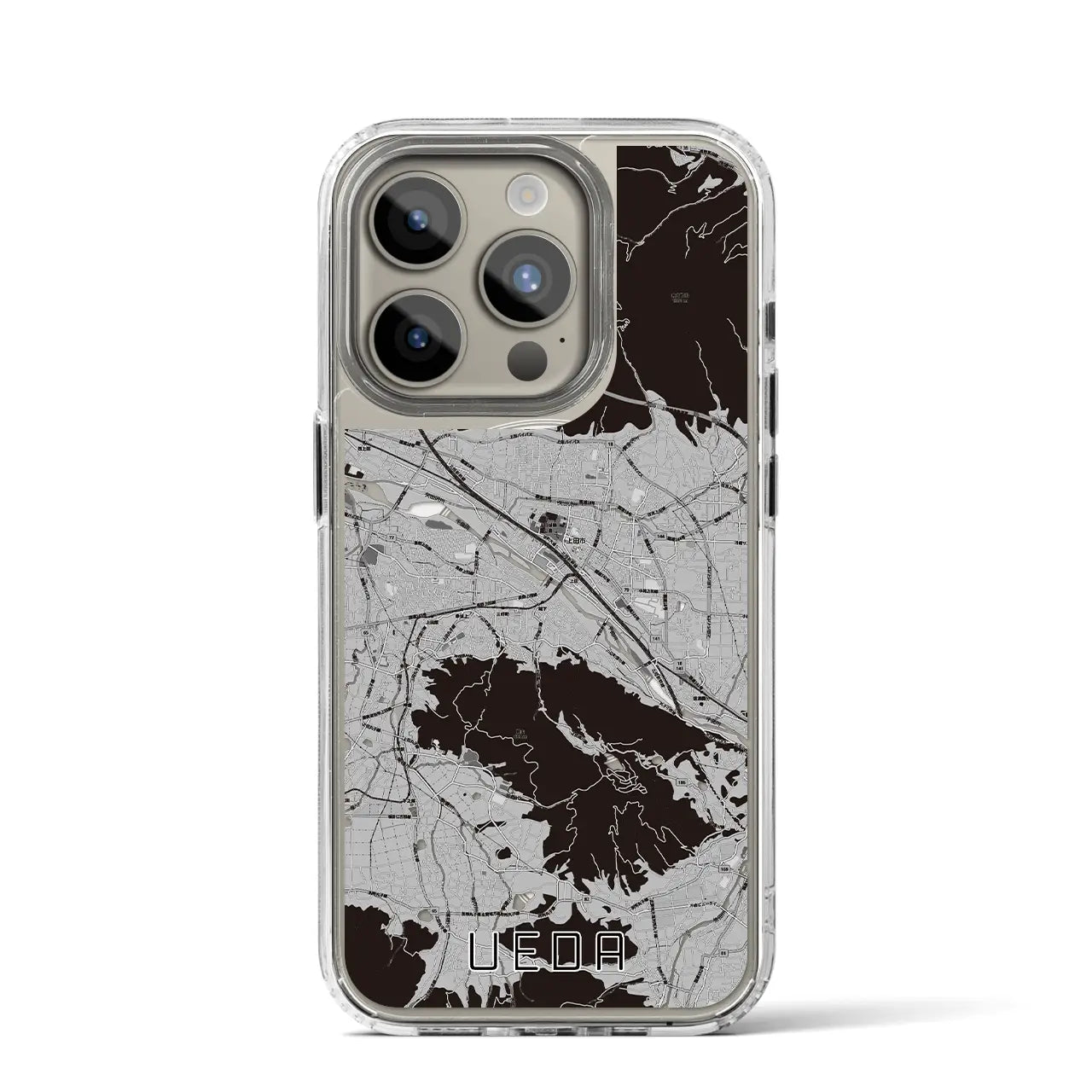 【上田(長野県)】地図柄iPhoneケース(MagSafeタイプ)