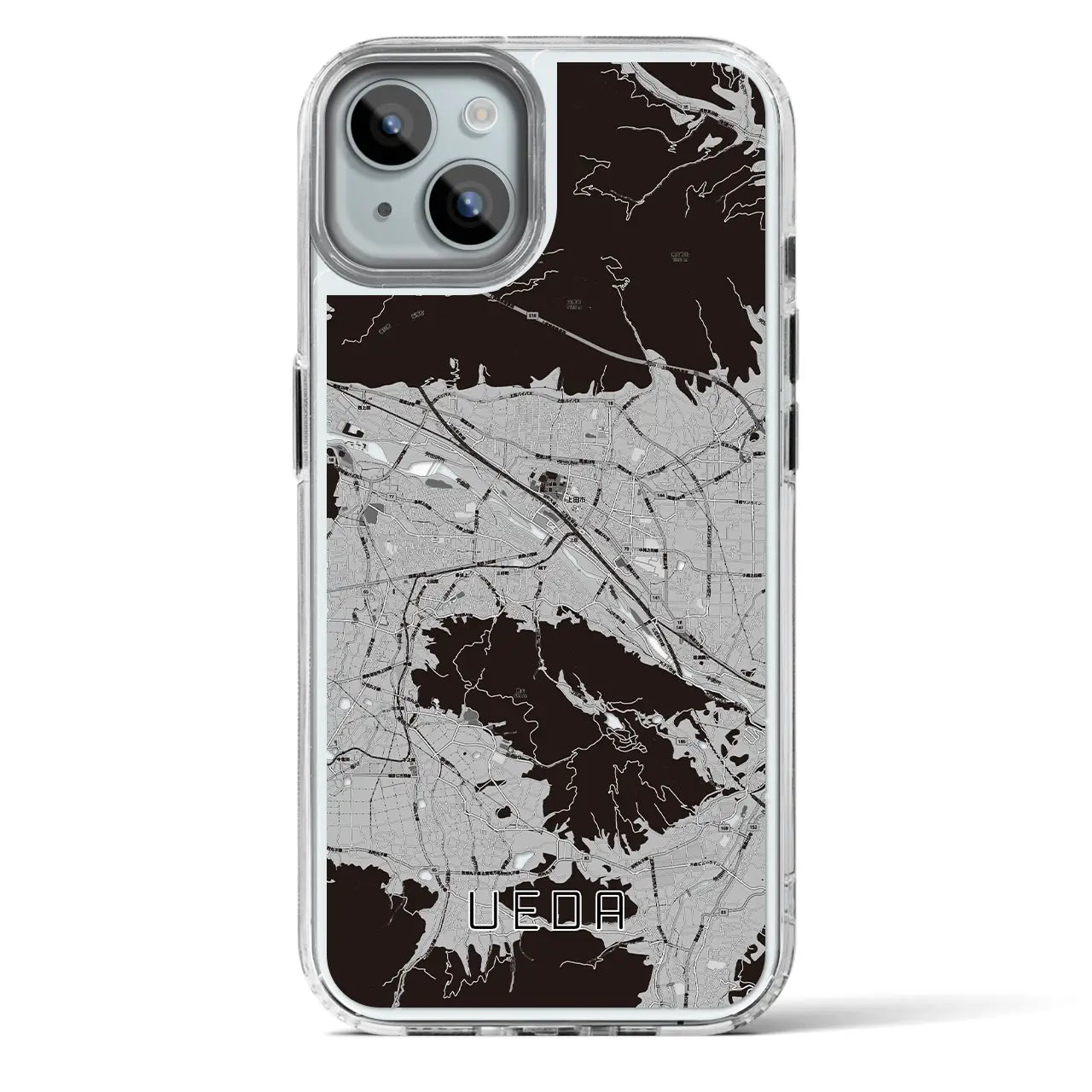 【上田(長野県)】地図柄iPhoneケース(MagSafeタイプ)