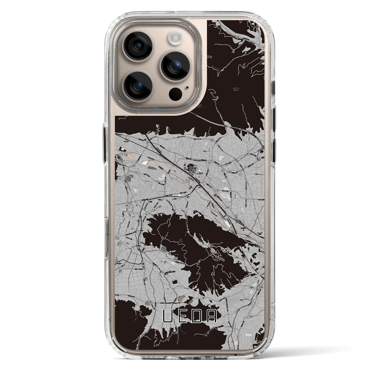 【上田(長野県)】地図柄iPhoneケース(MagSafeタイプ)