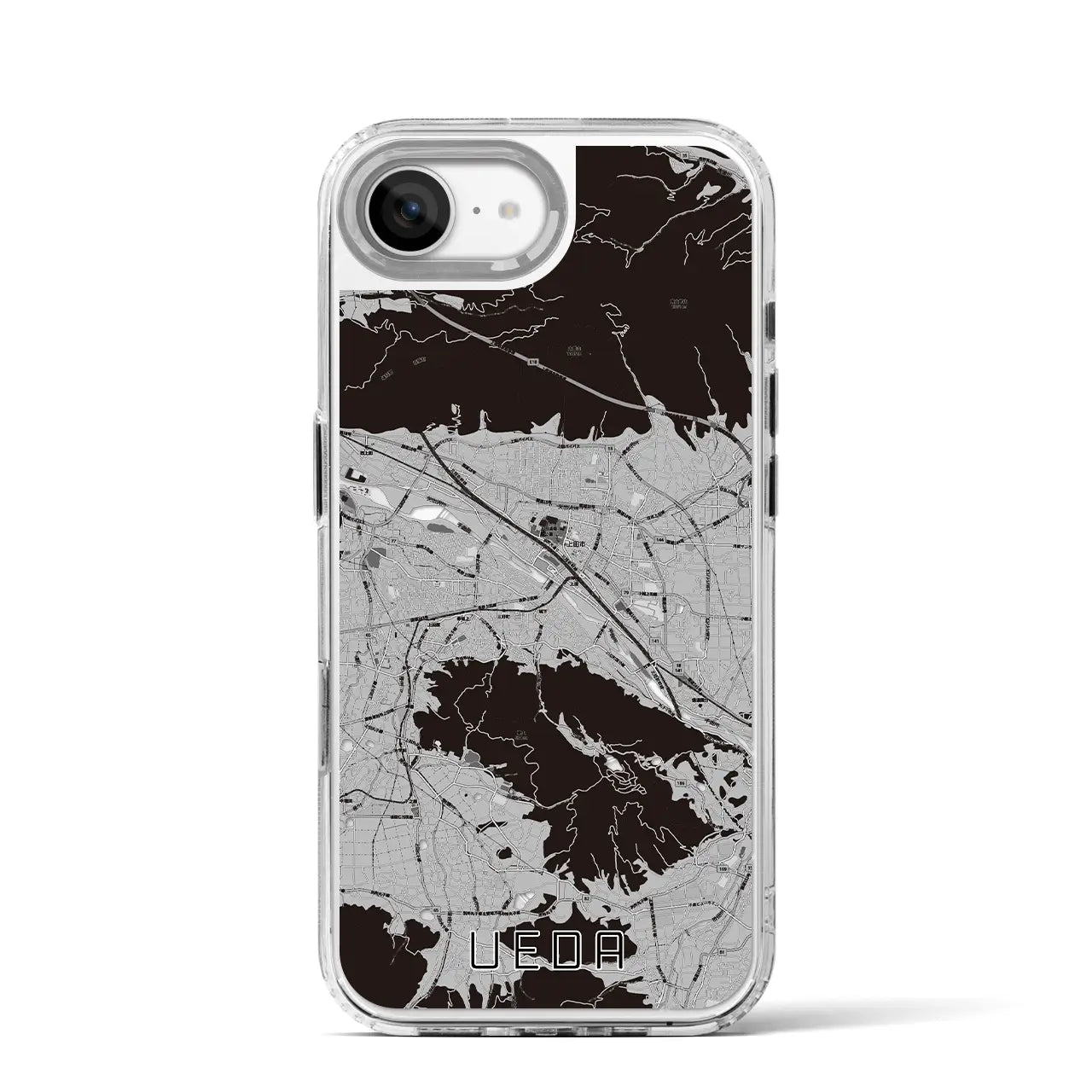 【上田(長野県)】地図柄iPhoneケース(MagSafeタイプ)