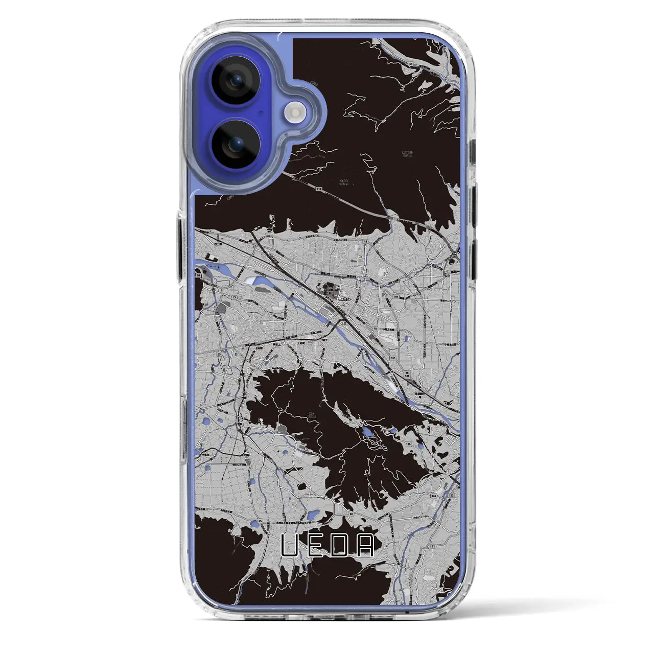 【上田(長野県)】地図柄iPhoneケース(MagSafeタイプ)