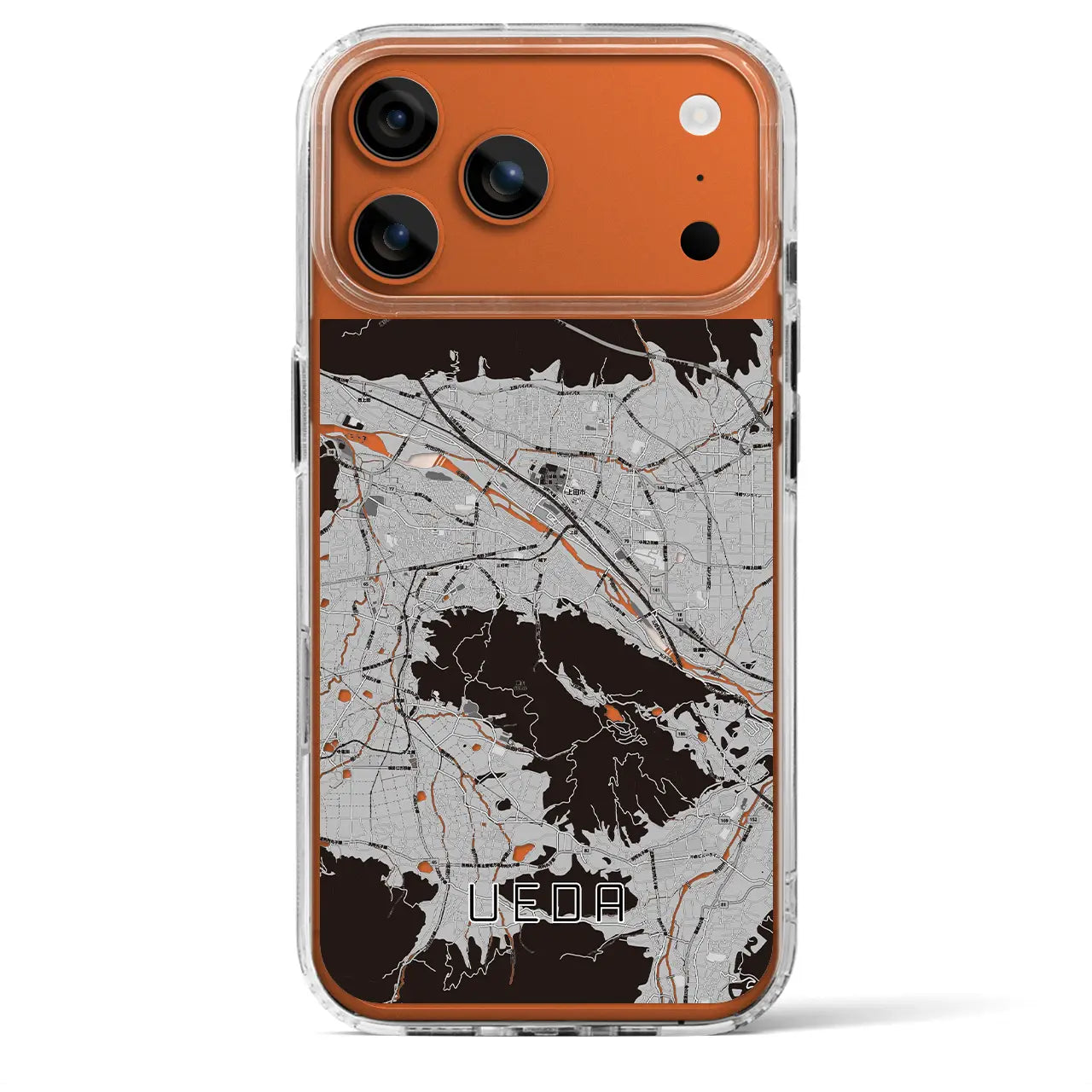 【上田(長野県)】地図柄iPhoneケース(MagSafeタイプ)