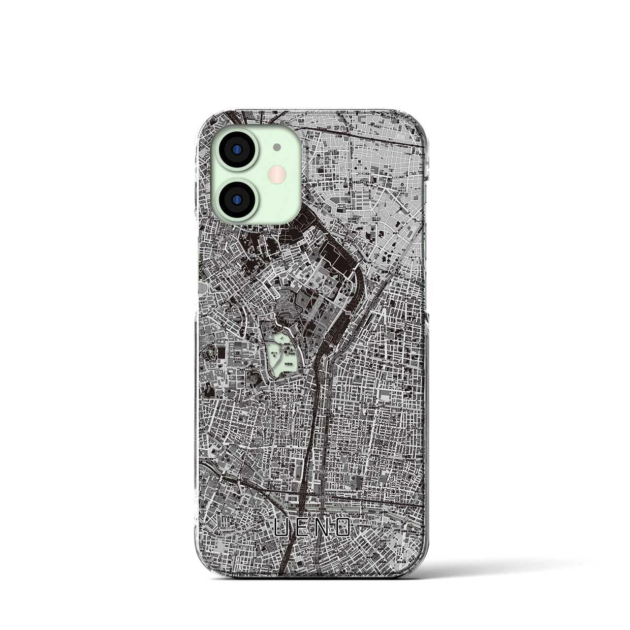 【上野(東京都)】地図柄iPhoneケース(クリアタイプ)