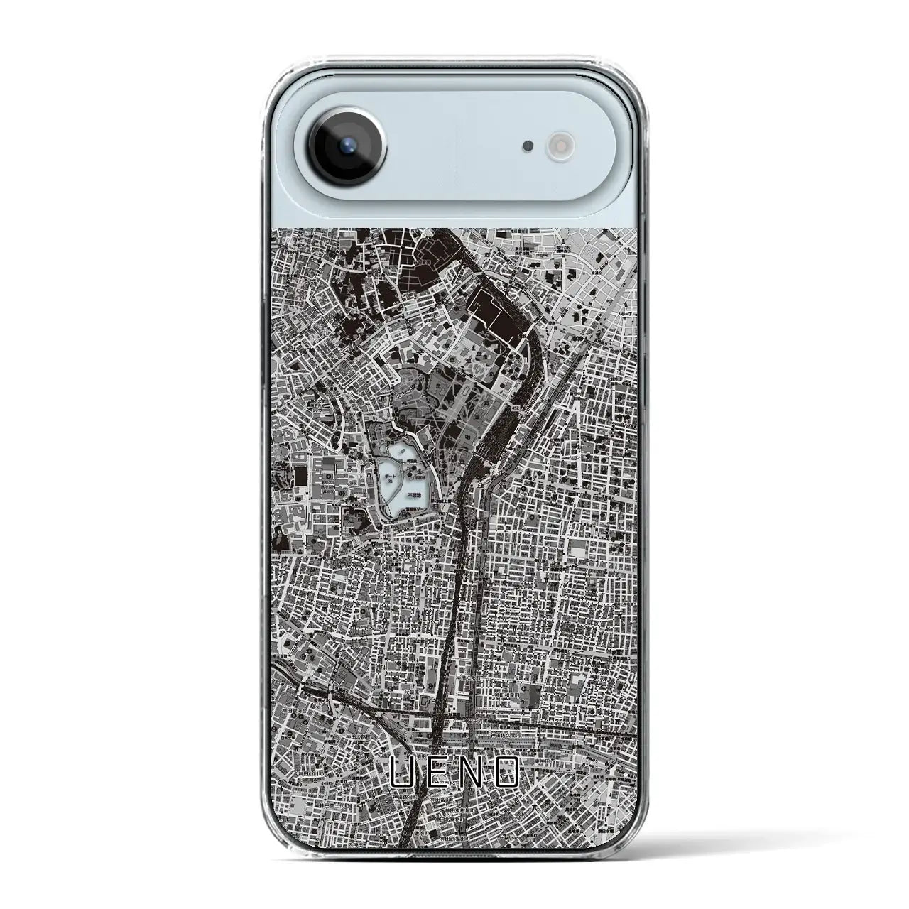 【上野(東京都)】地図柄iPhoneケース(クリアタイプ)