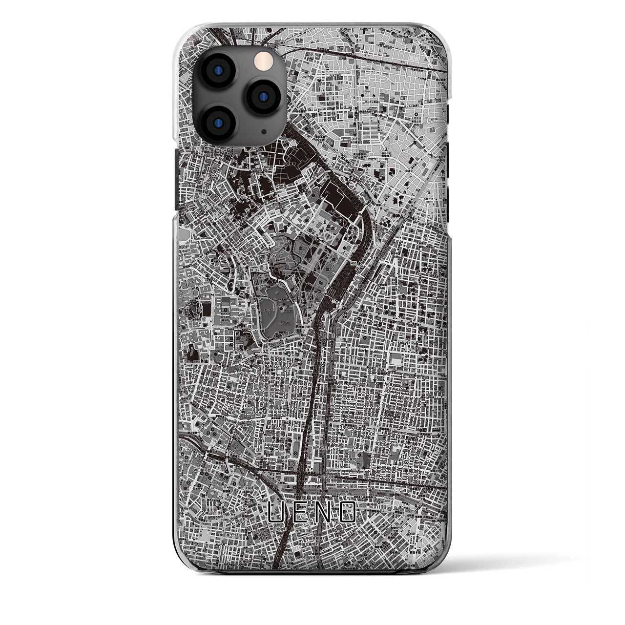 【上野(東京都)】地図柄iPhoneケース(クリアタイプ)