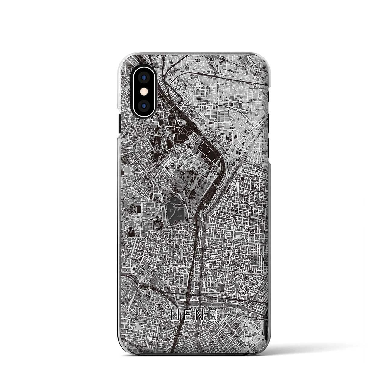 【上野(東京都)】地図柄iPhoneケース(クリアタイプ)