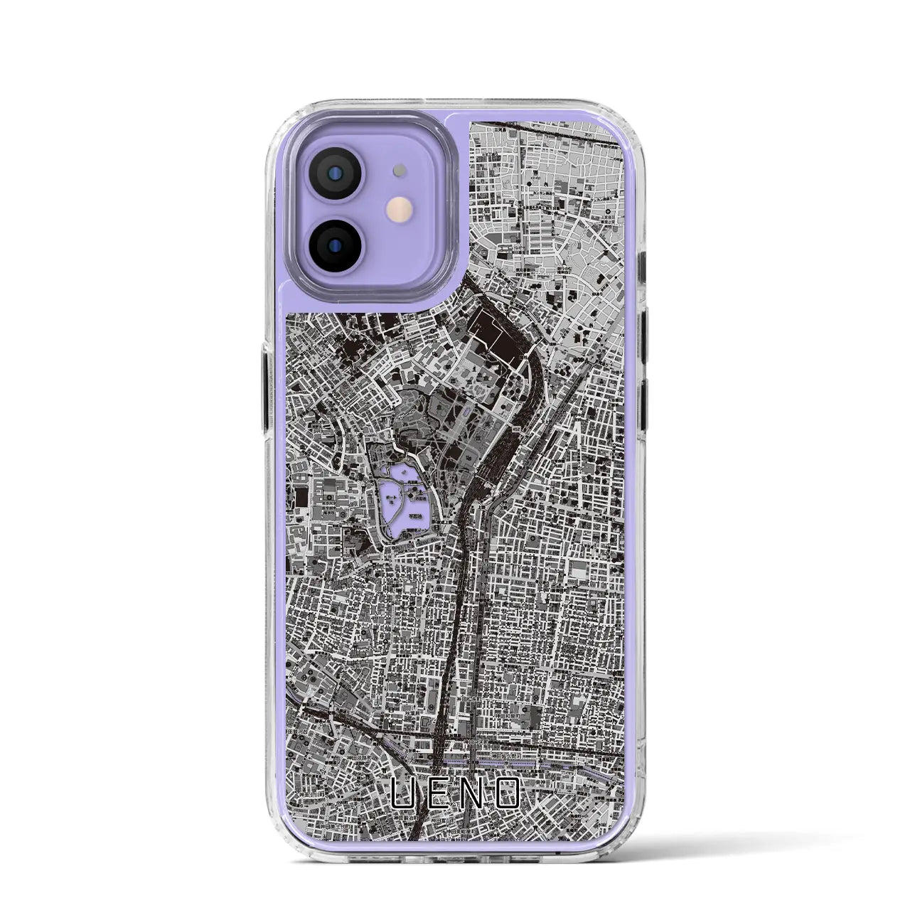 【上野(東京都)】地図柄iPhoneケース(MagSafeタイプ)