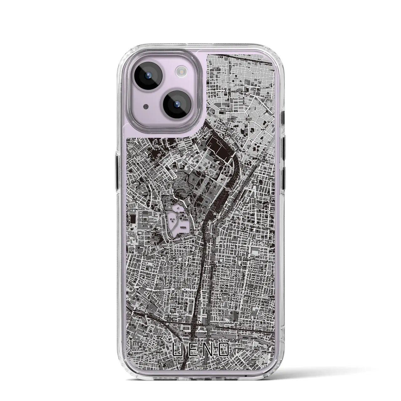 【上野(東京都)】地図柄iPhoneケース(MagSafeタイプ)
