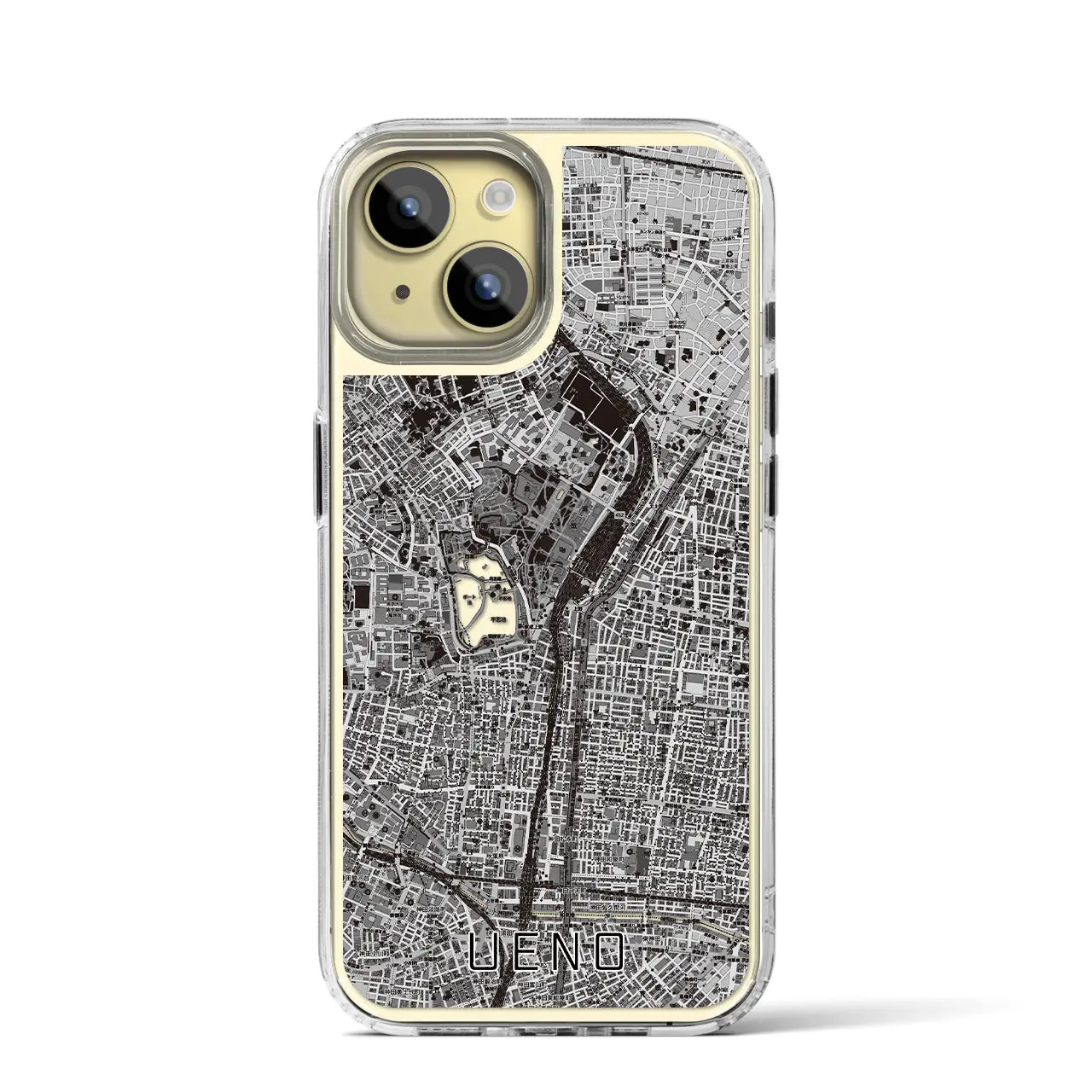【上野(東京都)】地図柄iPhoneケース(MagSafeタイプ)