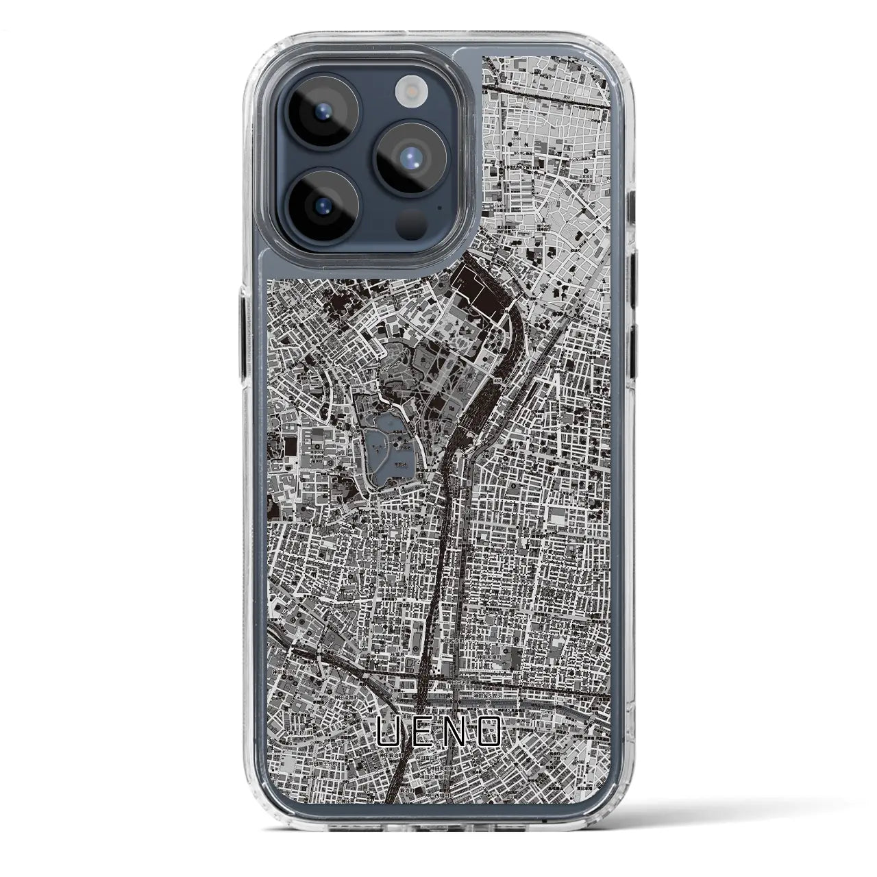 【上野(東京都)】地図柄iPhoneケース(MagSafeタイプ)