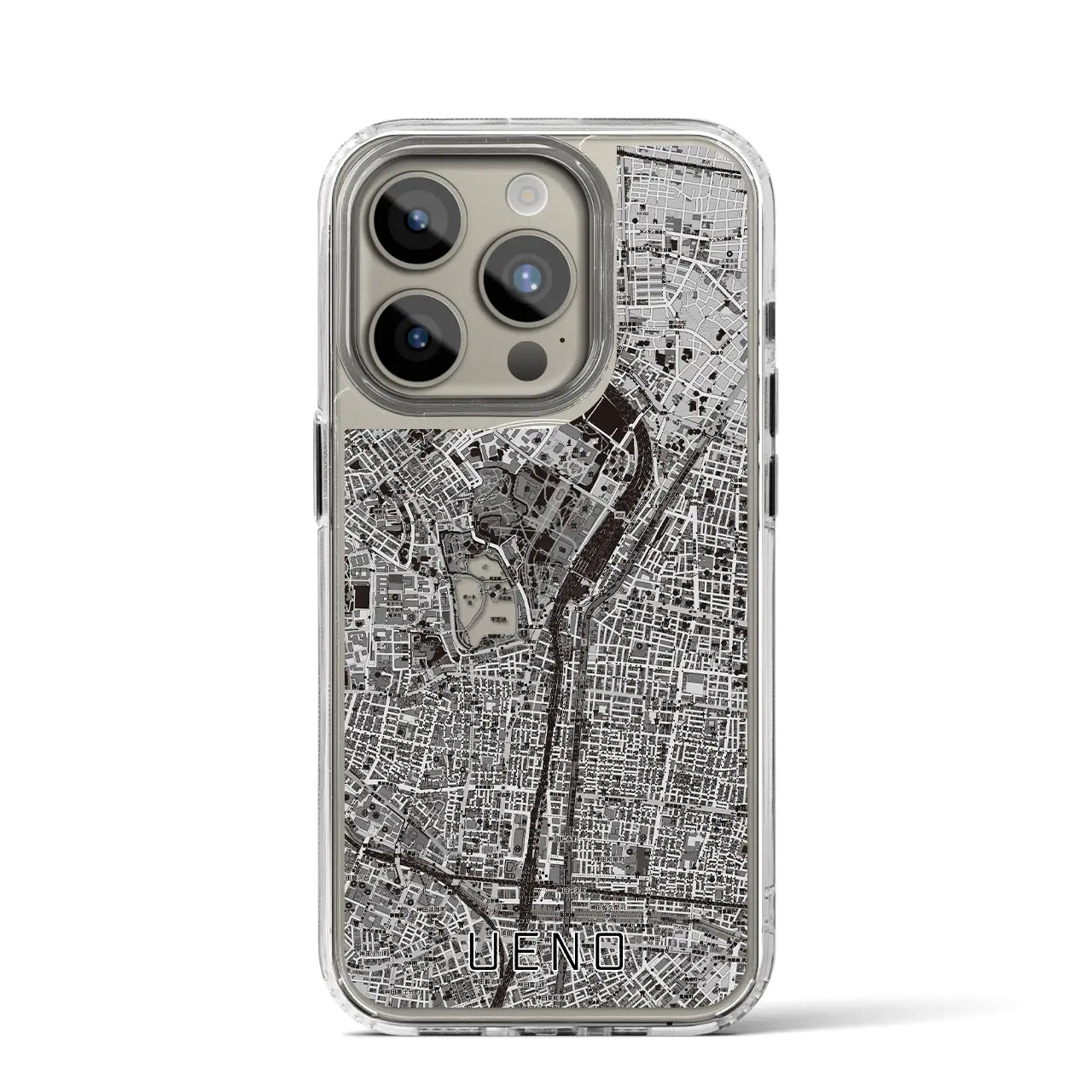 【上野(東京都)】地図柄iPhoneケース(MagSafeタイプ)