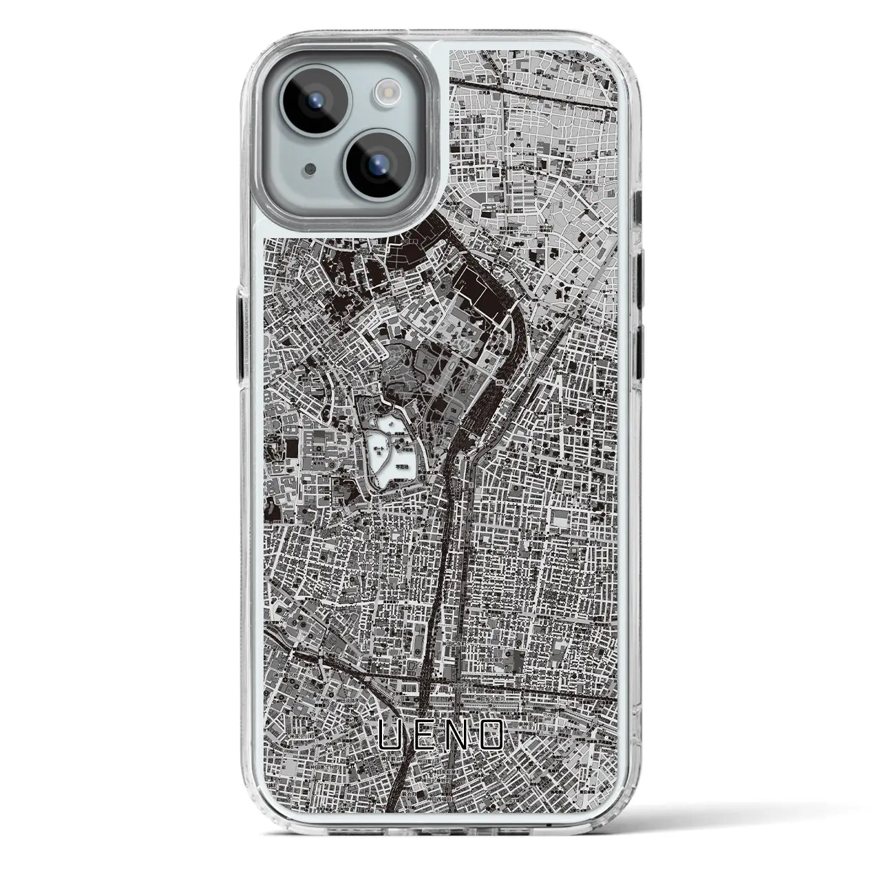 【上野(東京都)】地図柄iPhoneケース(MagSafeタイプ)