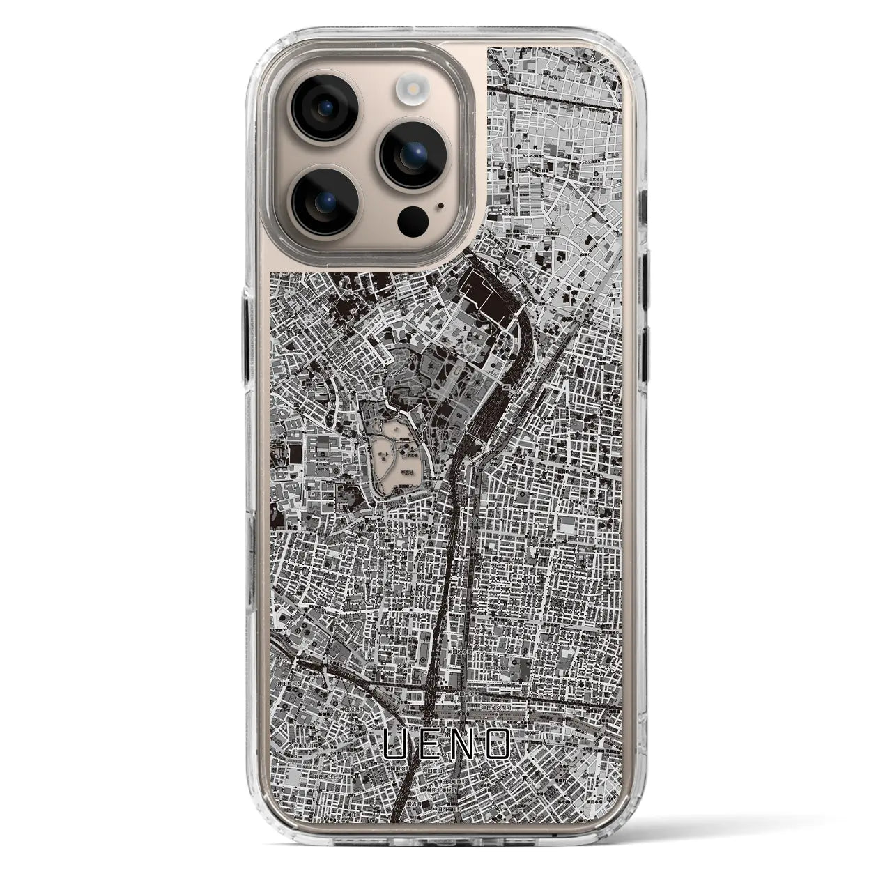 【上野(東京都)】地図柄iPhoneケース(MagSafeタイプ)