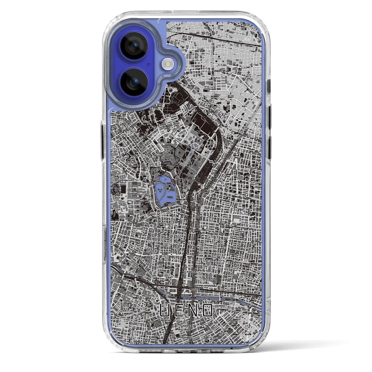 【上野(東京都)】地図柄iPhoneケース(MagSafeタイプ)