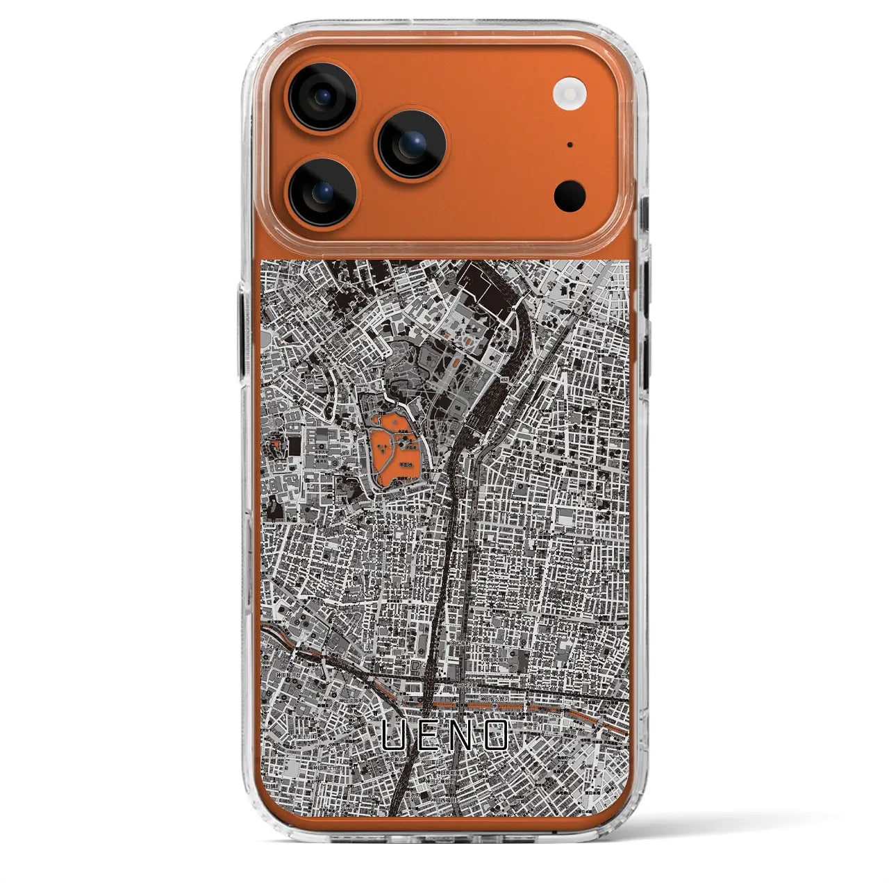 【上野(東京都)】地図柄iPhoneケース(MagSafeタイプ)