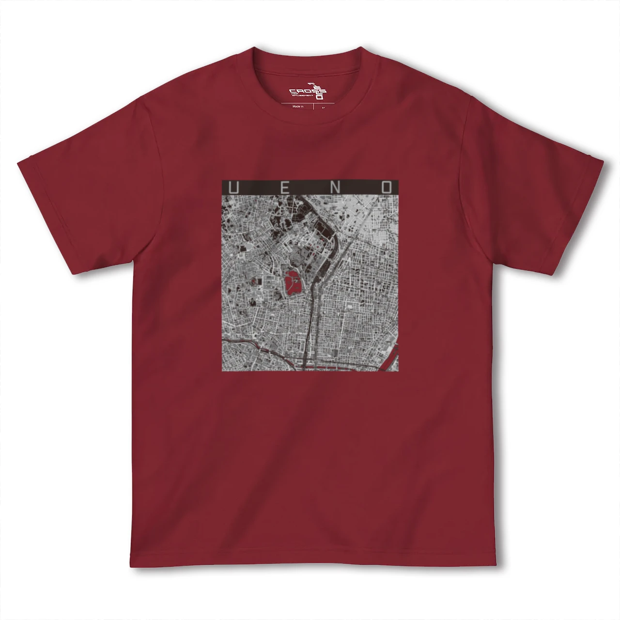 【上野(東京都)】地図柄ヘビーウェイトTシャツ