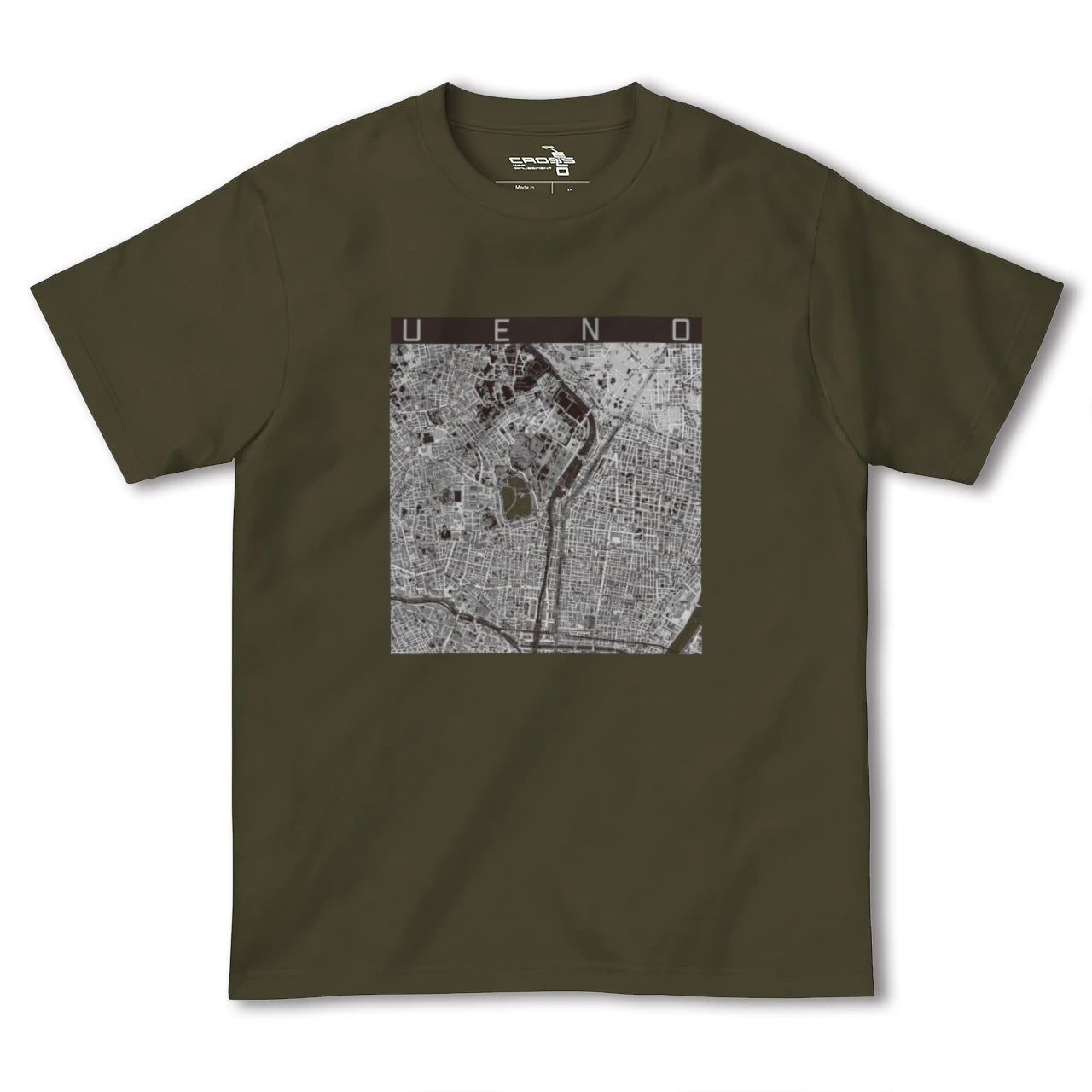 【上野(東京都)】地図柄ヘビーウェイトTシャツ