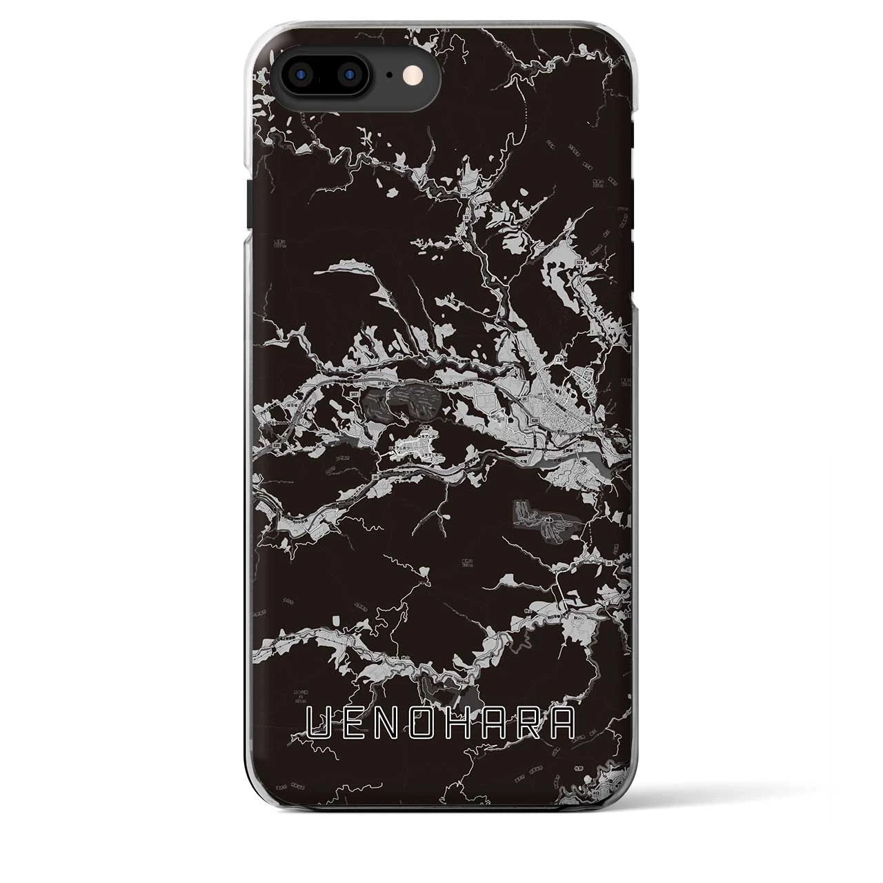 【上野原(山梨県)】地図柄iPhoneケース(クリアタイプ)