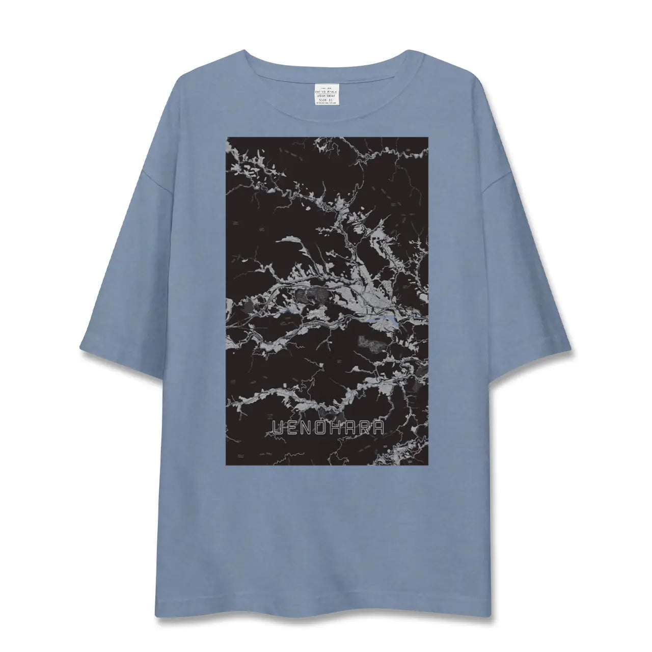 【上野原(山梨県)】地図柄ビッグシルエットTシャツ