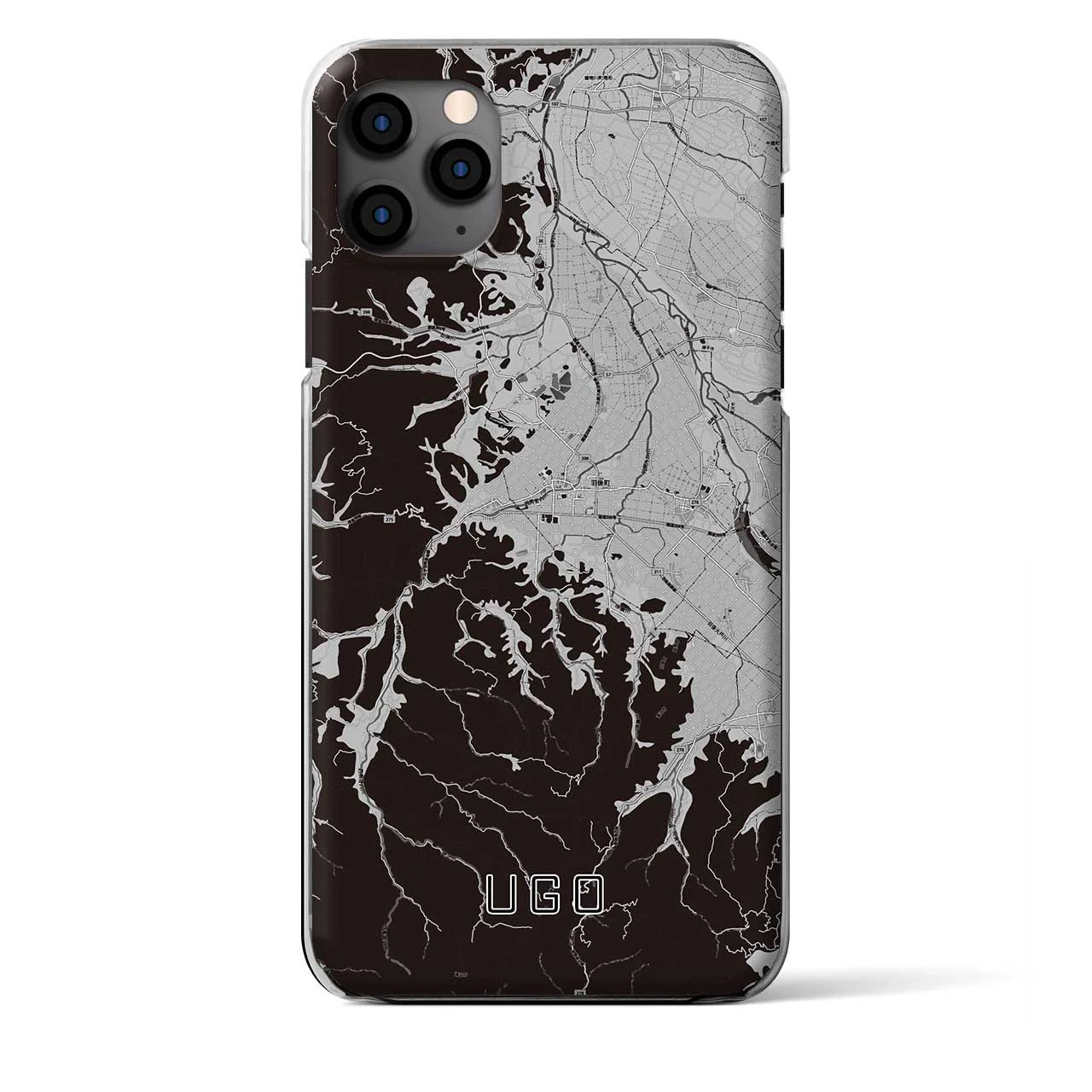 【羽後(秋田県)】地図柄iPhoneケース(クリアタイプ)