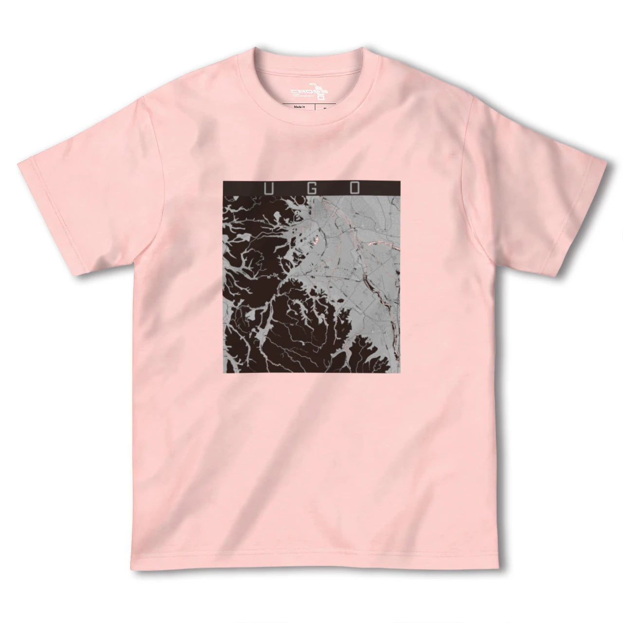 【羽後(秋田県)】地図柄ヘビーウェイトTシャツ