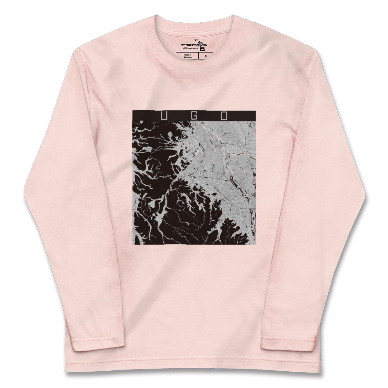 【羽後(秋田県)】地図柄ロングスリーブTシャツ