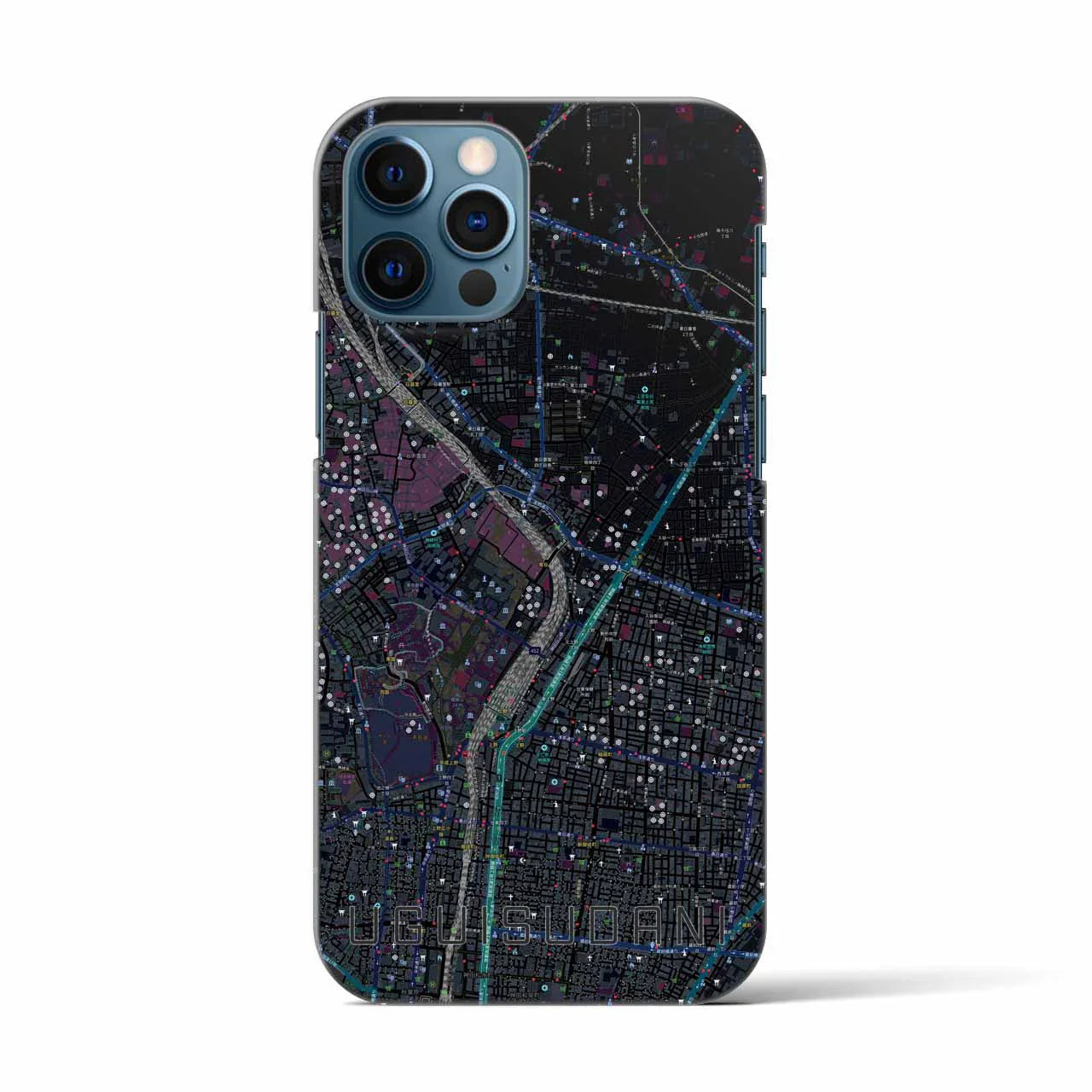 【鶯谷(東京都)】地図柄iPhoneケース(バックカバータイプ)