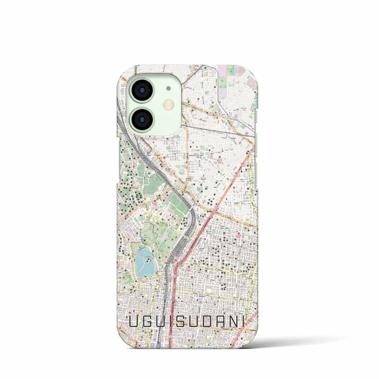 【鶯谷(東京都)】地図柄iPhoneケース(バックカバータイプ)