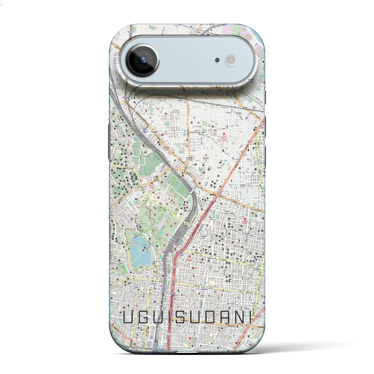 【鶯谷(東京都)】地図柄iPhoneケース(バックカバータイプ)
