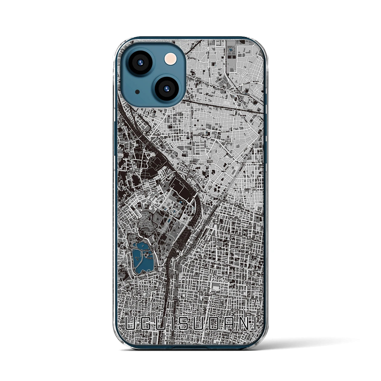 【鶯谷(東京都)】地図柄iPhoneケース(クリアタイプ)