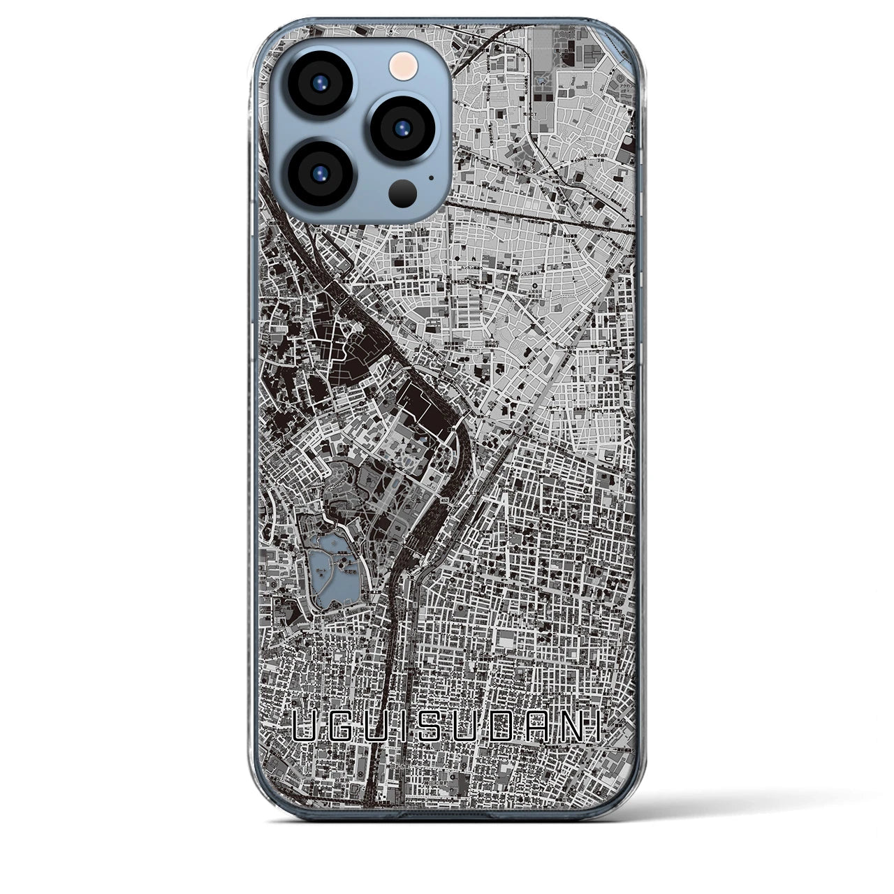 【鶯谷(東京都)】地図柄iPhoneケース(クリアタイプ)