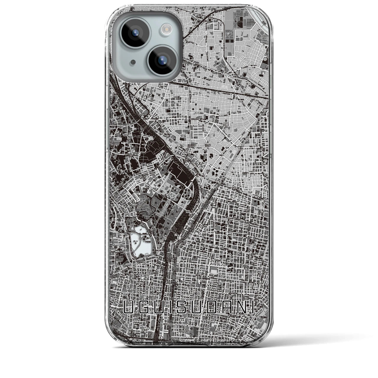 【鶯谷(東京都)】地図柄iPhoneケース(クリアタイプ)