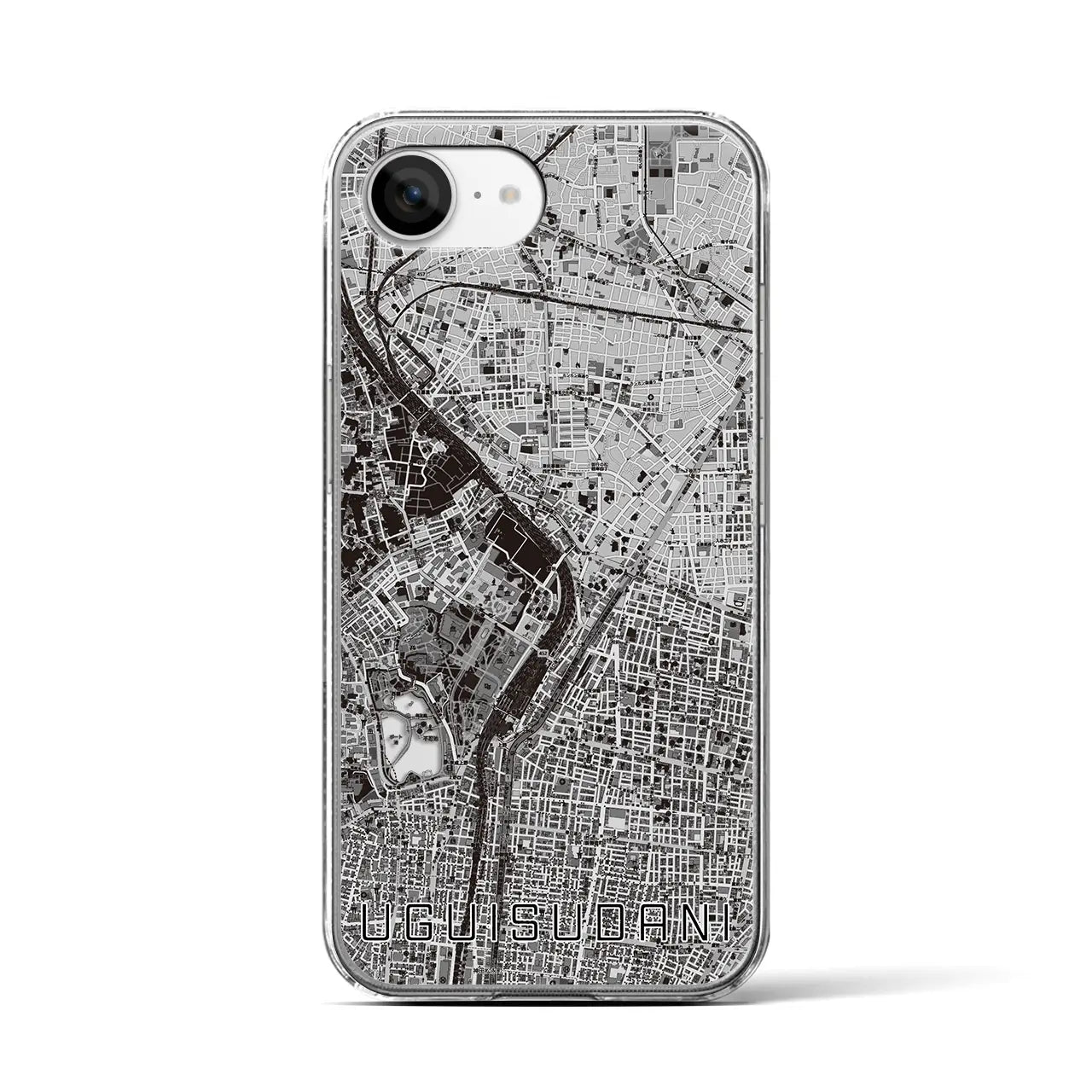 【鶯谷(東京都)】地図柄iPhoneケース(クリアタイプ)