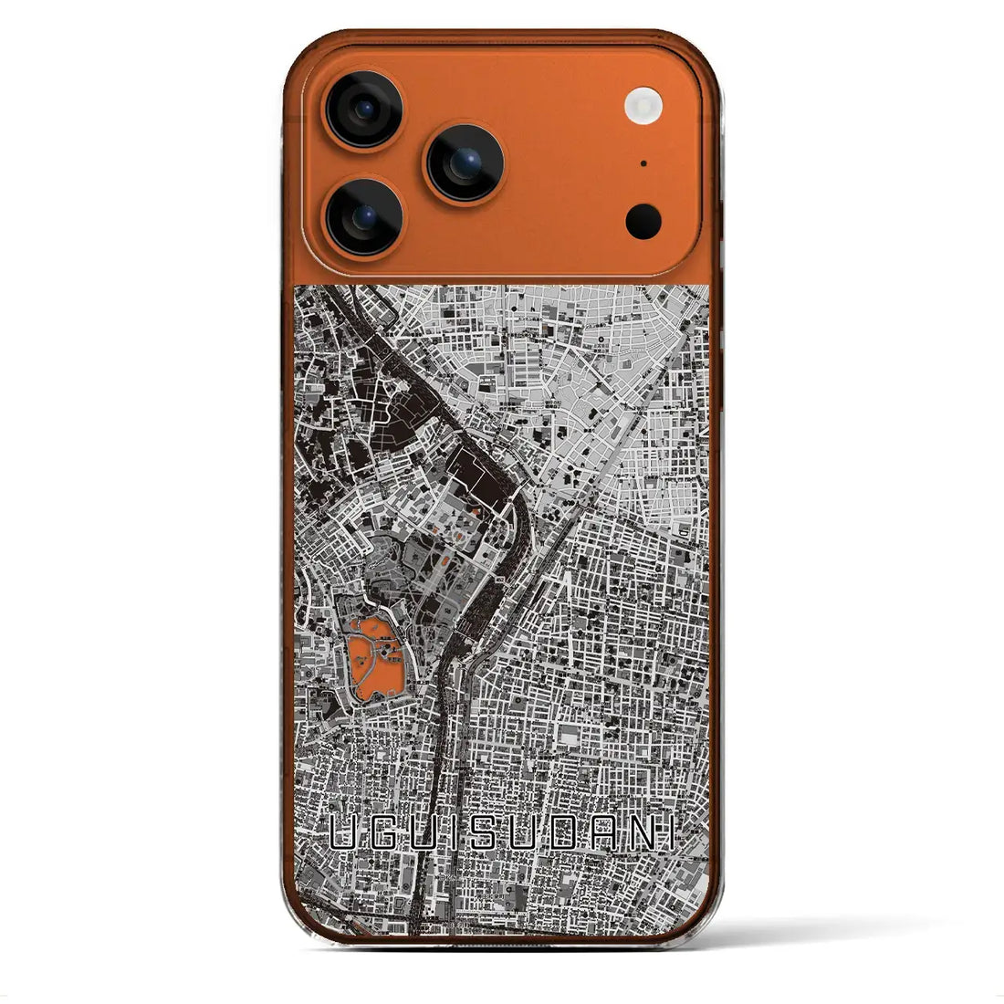 【鶯谷(東京都)】地図柄iPhoneケース(クリアタイプ)