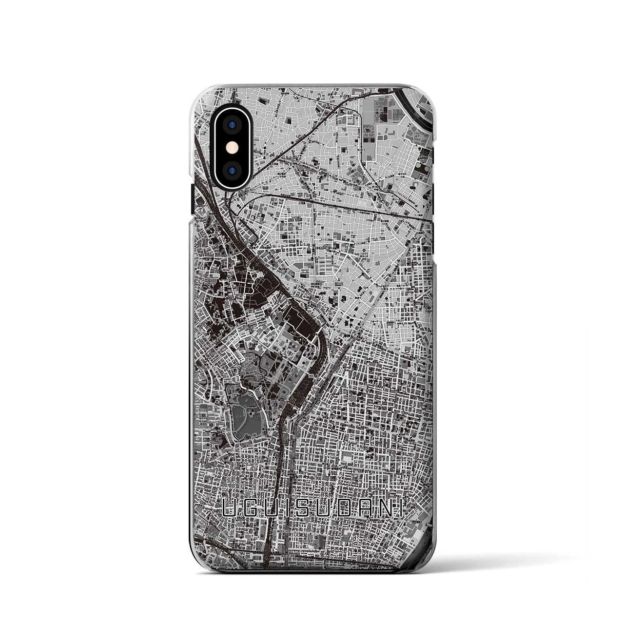 【鶯谷(東京都)】地図柄iPhoneケース(クリアタイプ)