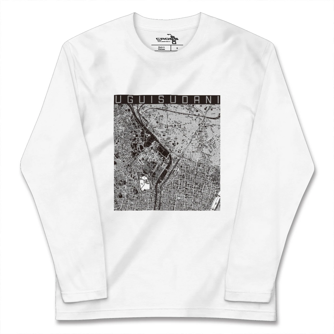 【鶯谷(東京都)】地図柄ロングスリーブTシャツ