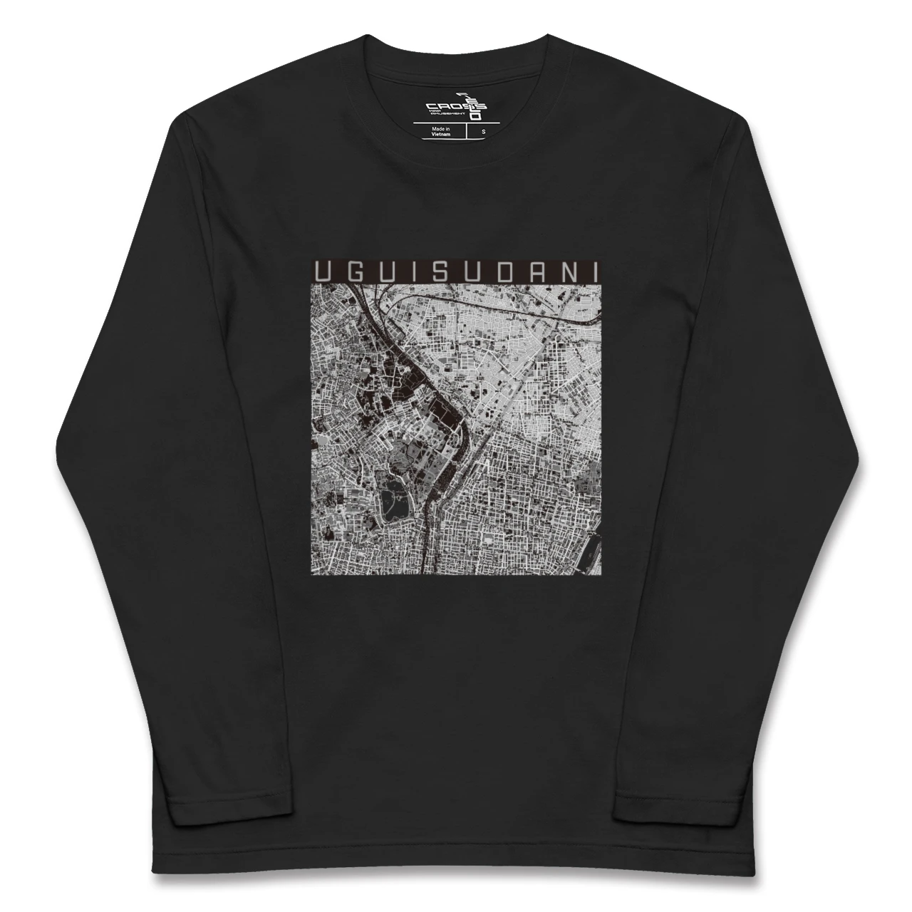 【鶯谷(東京都)】地図柄ロングスリーブTシャツ