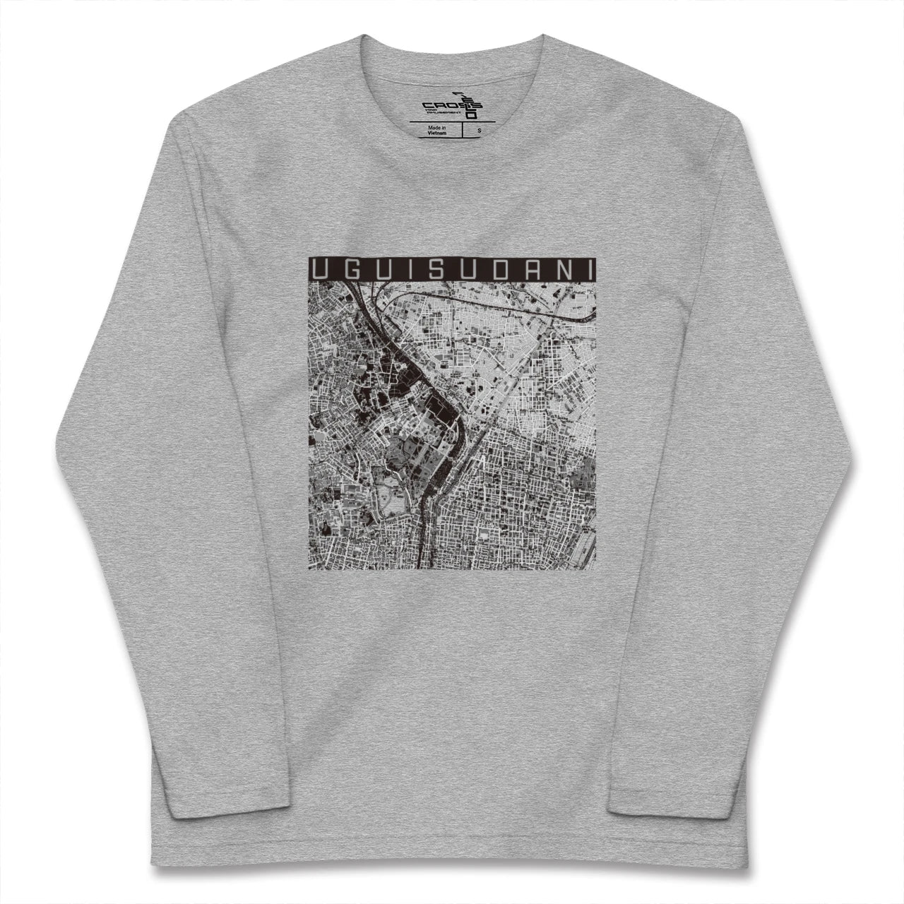 【鶯谷(東京都)】地図柄ロングスリーブTシャツ
