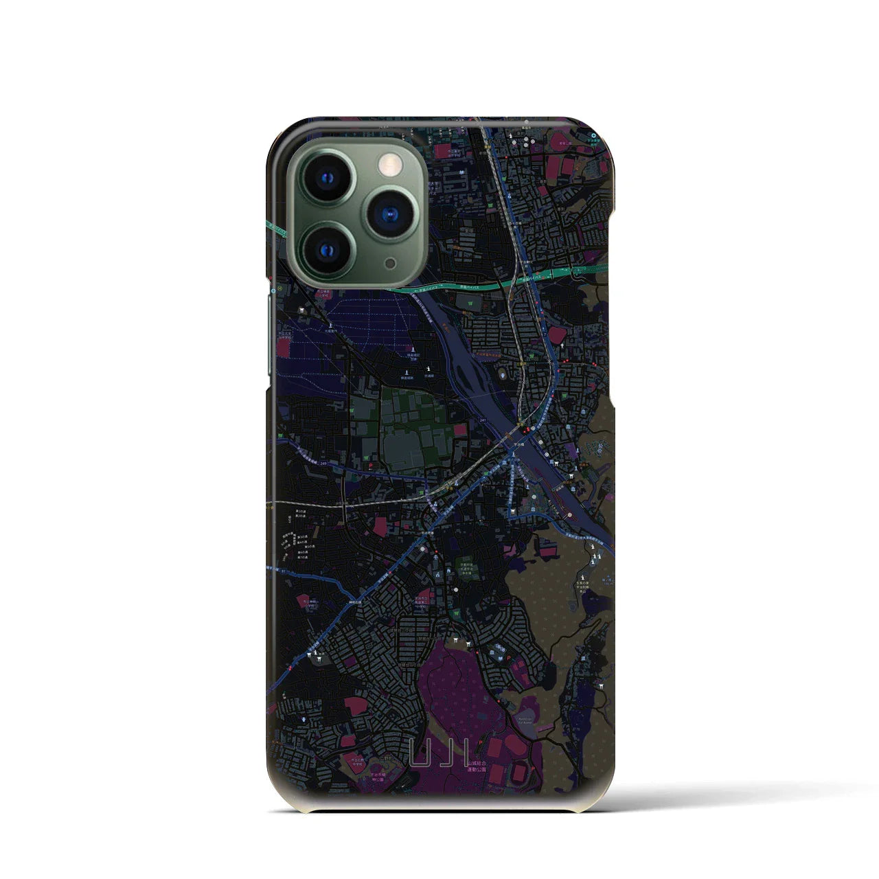 【宇治(京都府)】地図柄iPhoneケース(バックカバータイプ)