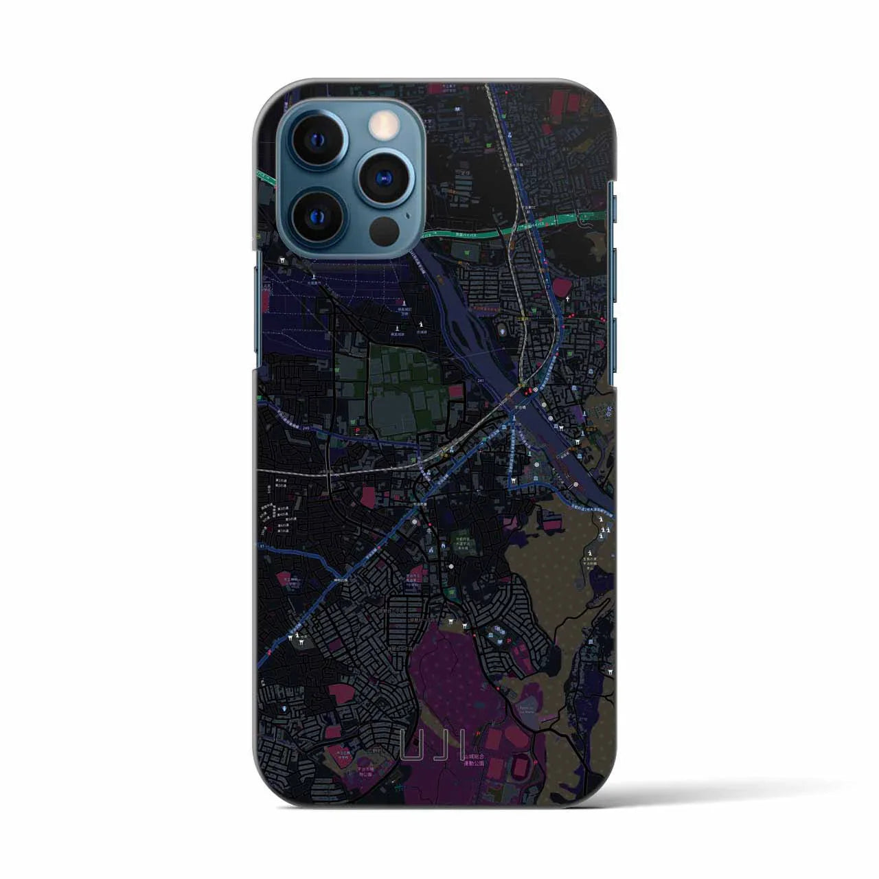 【宇治(京都府)】地図柄iPhoneケース(バックカバータイプ)