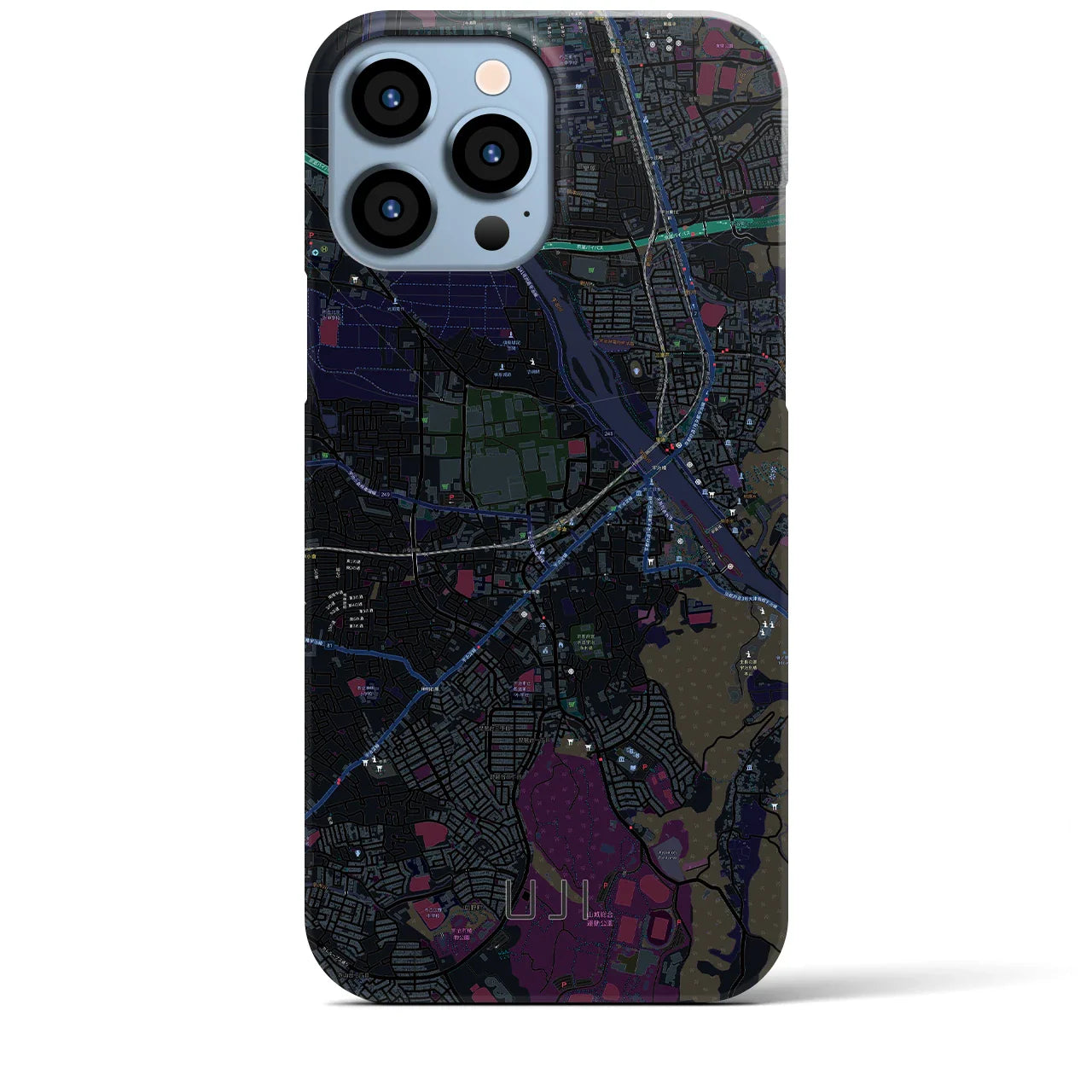 【宇治(京都府)】地図柄iPhoneケース(バックカバータイプ)