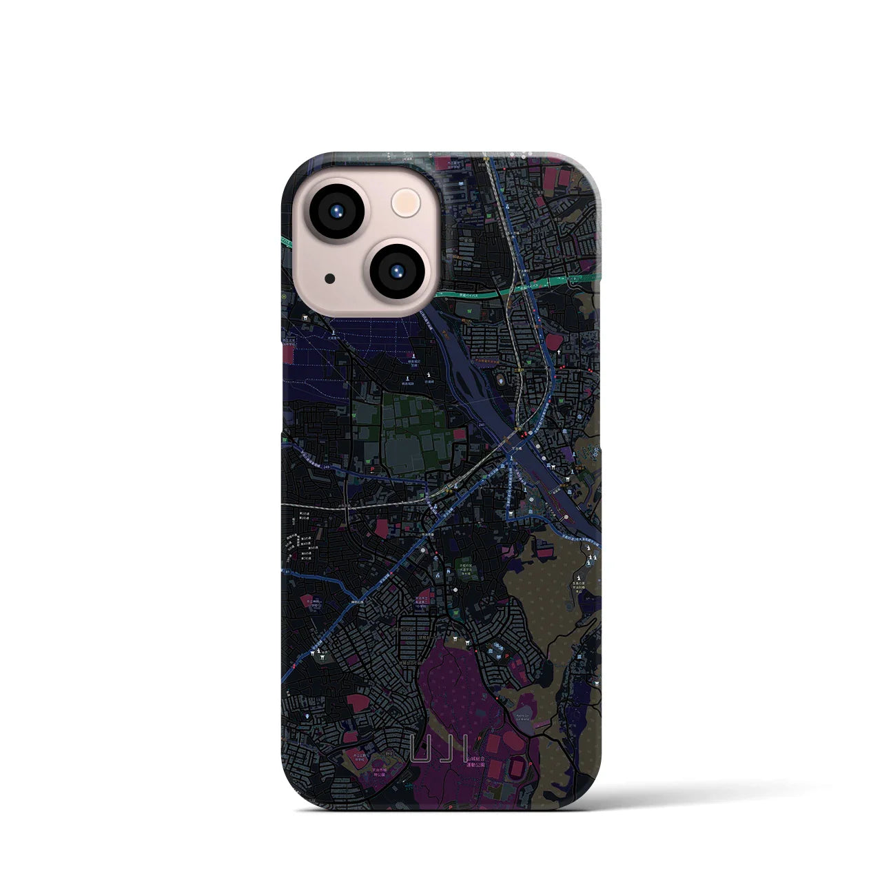 【宇治(京都府)】地図柄iPhoneケース(バックカバータイプ)